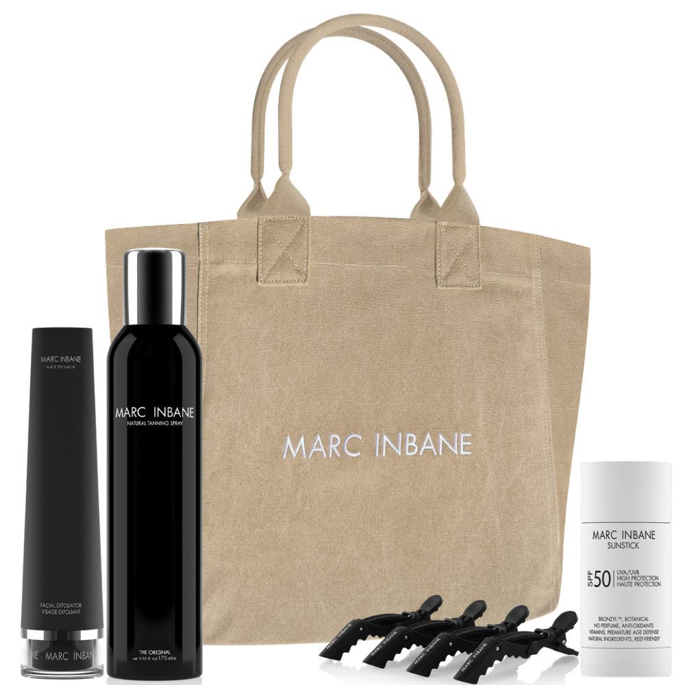 MARC INBANE Hautpflege-Set Summer Glow Set mit Canvas Bag, 5-tlg.