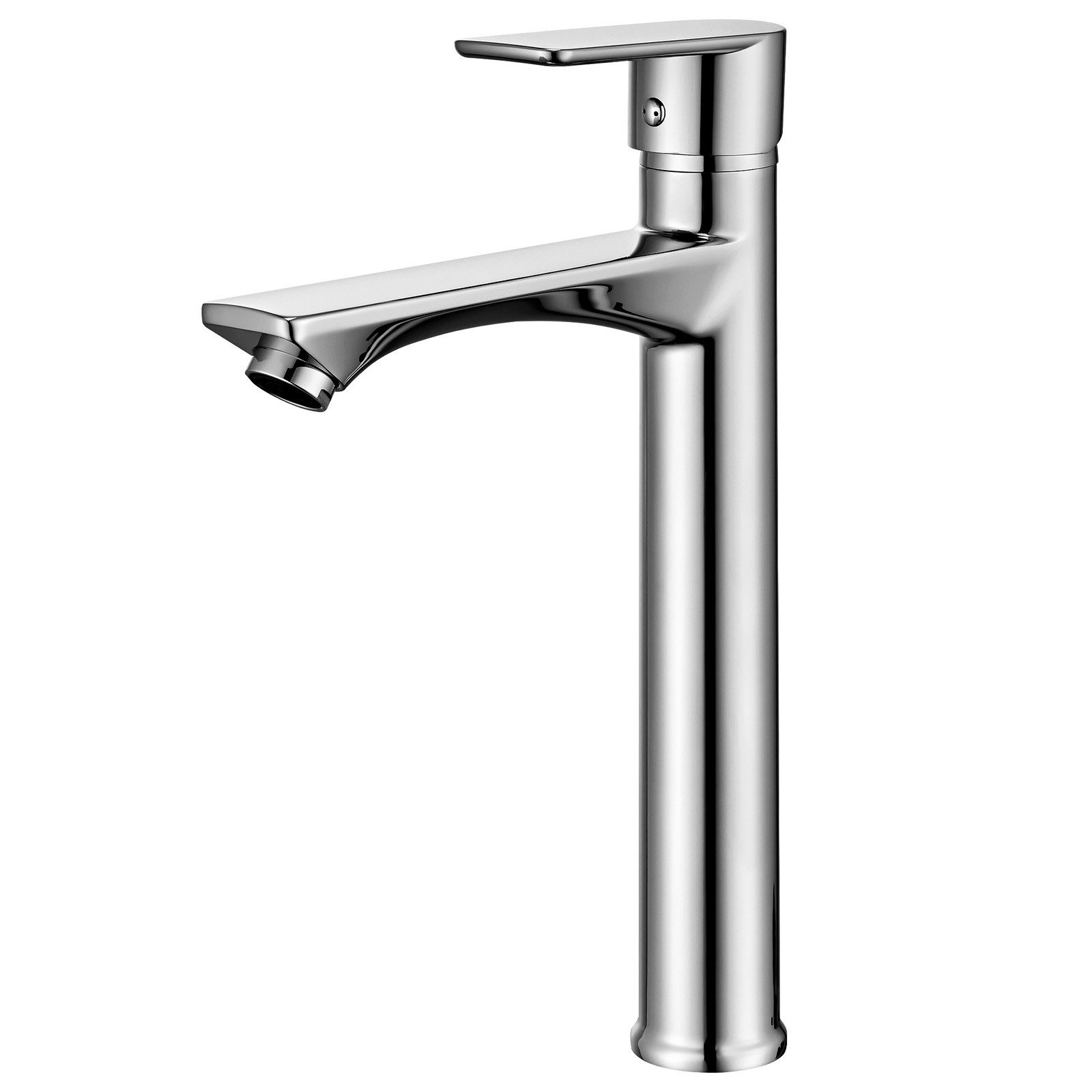 HOMELODY Waschtischarmatur Einhebelmischer Bad Wasserhahn Mischbatterie Armatur Waschbecken Keramikkartusche, Perlator, 3/8 Anschluss, einfache Montage, Chrom
