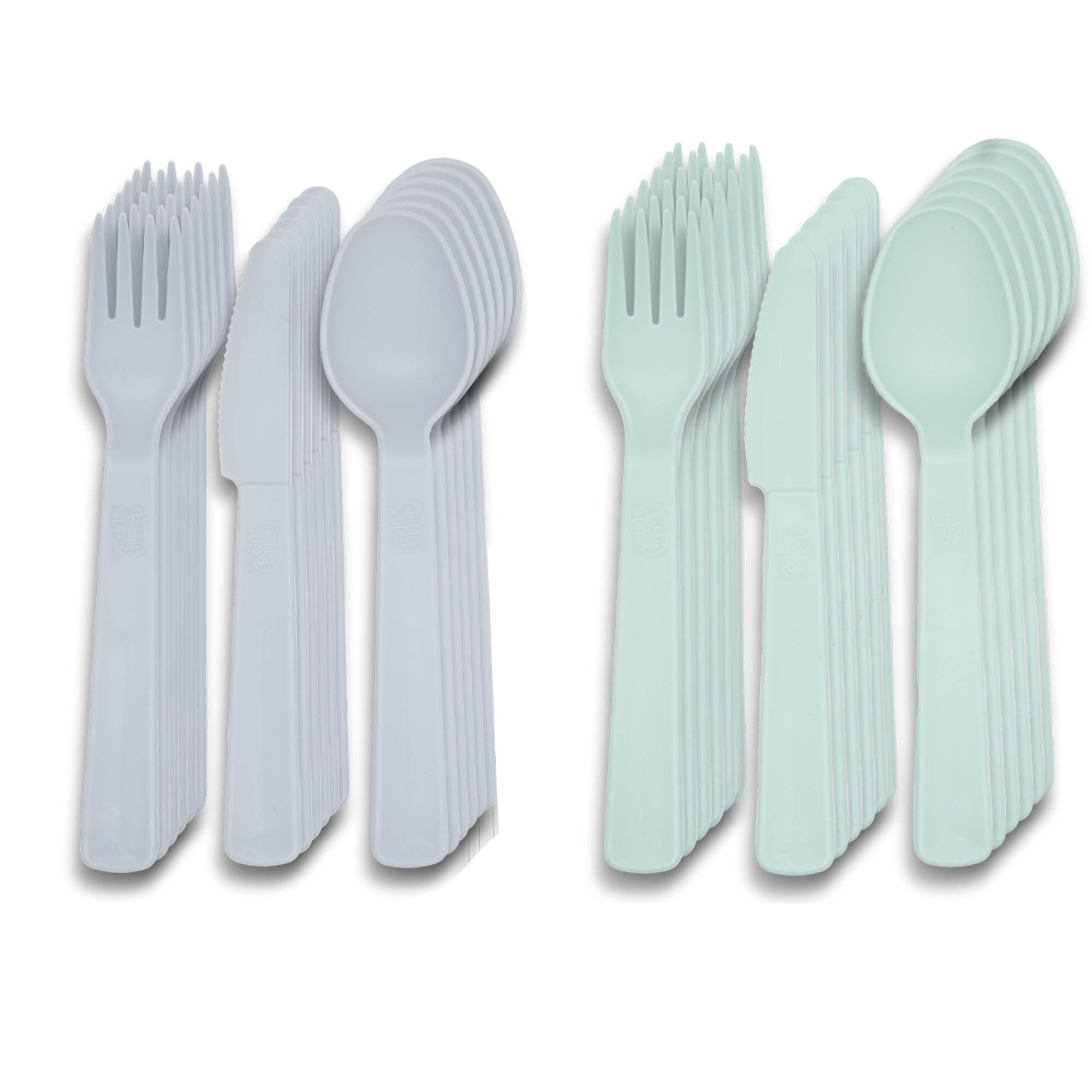 bahama Besteck-Set Besteck Mehrweg Party Camping Gabel Messer Löffel (2-tlg), Kunststoff, Plastik, Set