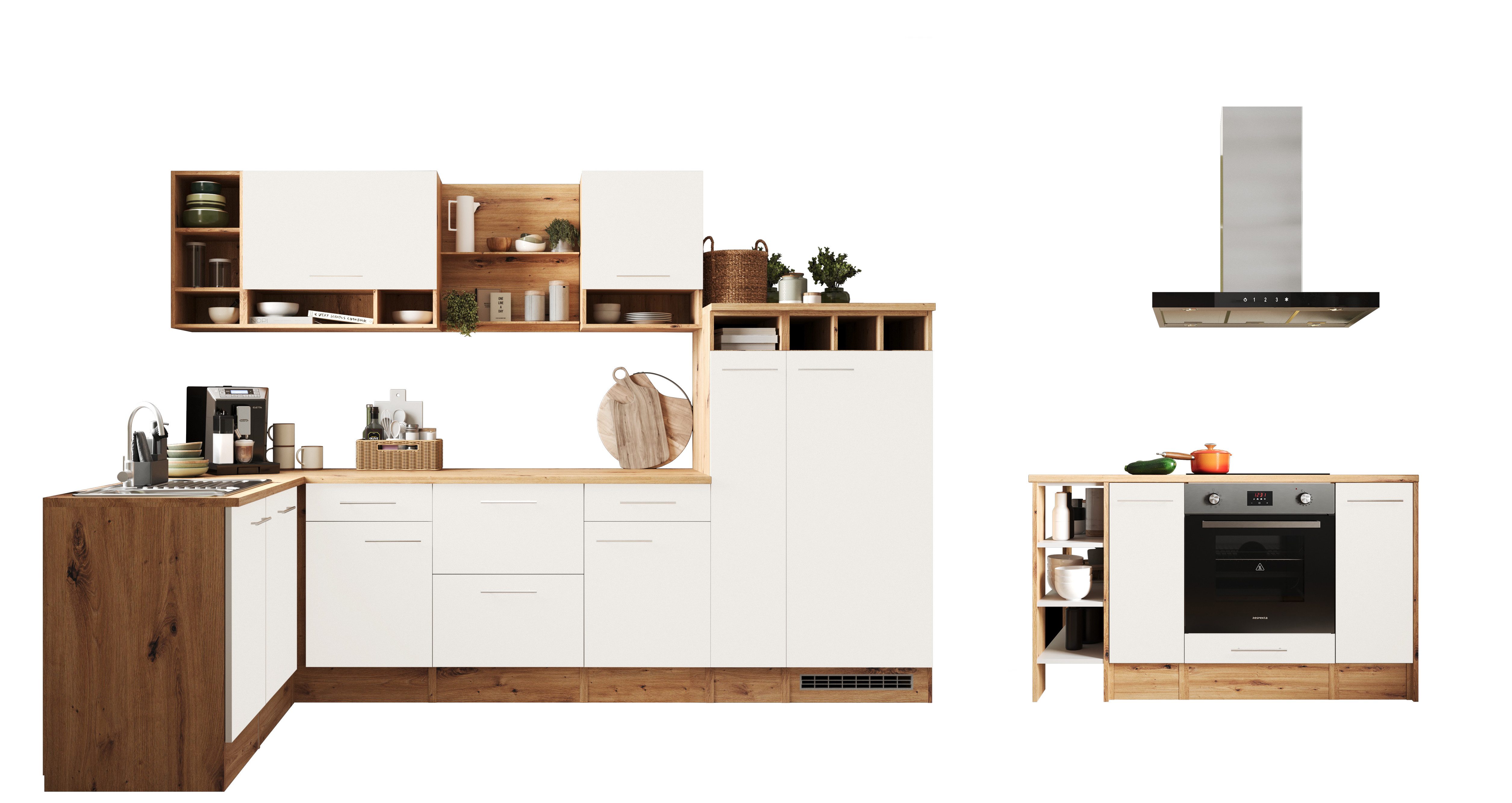 RESPEKTA Кухниinsel Hilde, Breite 310 cm, 90 cm Arbeitshöhe, in exklusiver Konfiguration für OTTO