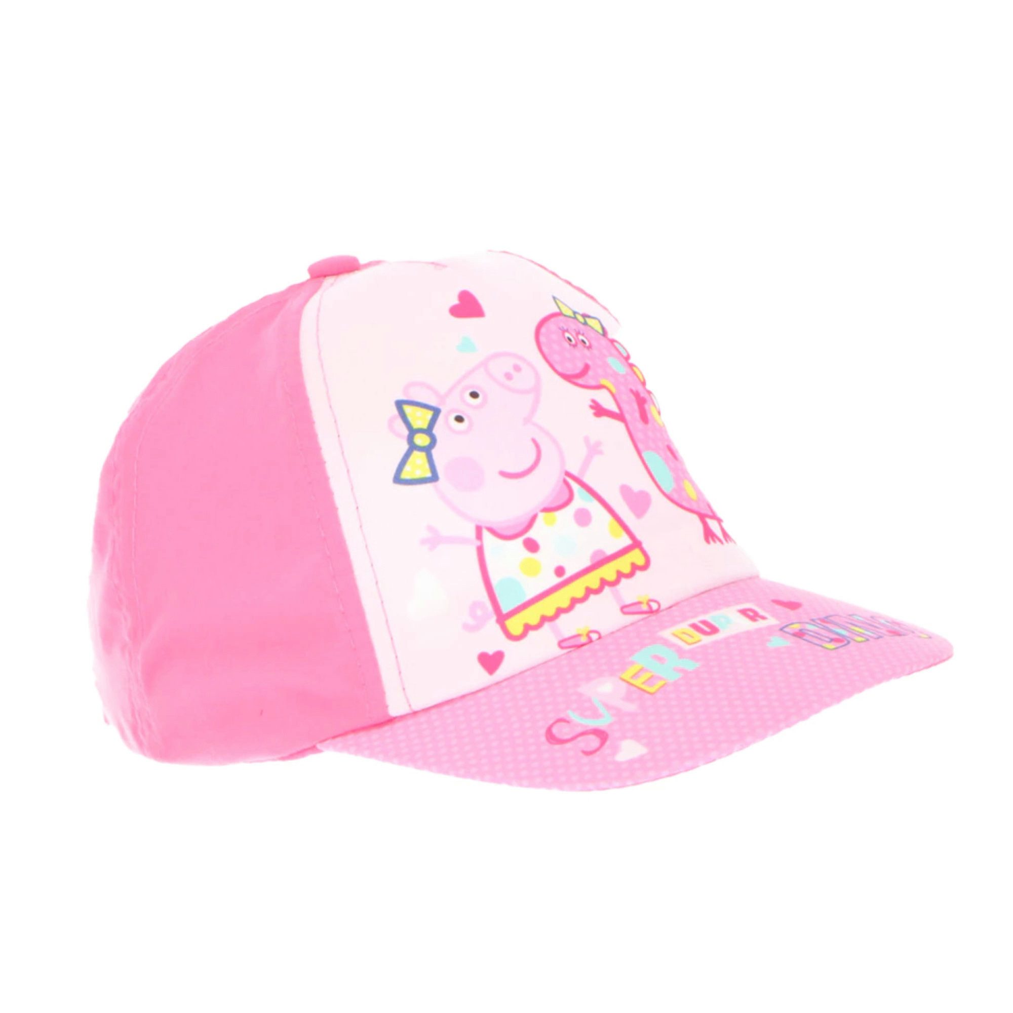 Peppa Pig Baseball Cap Peppa Wutz Pig Kinder Mädchen Basecap Baseball Kappe Gr. 53