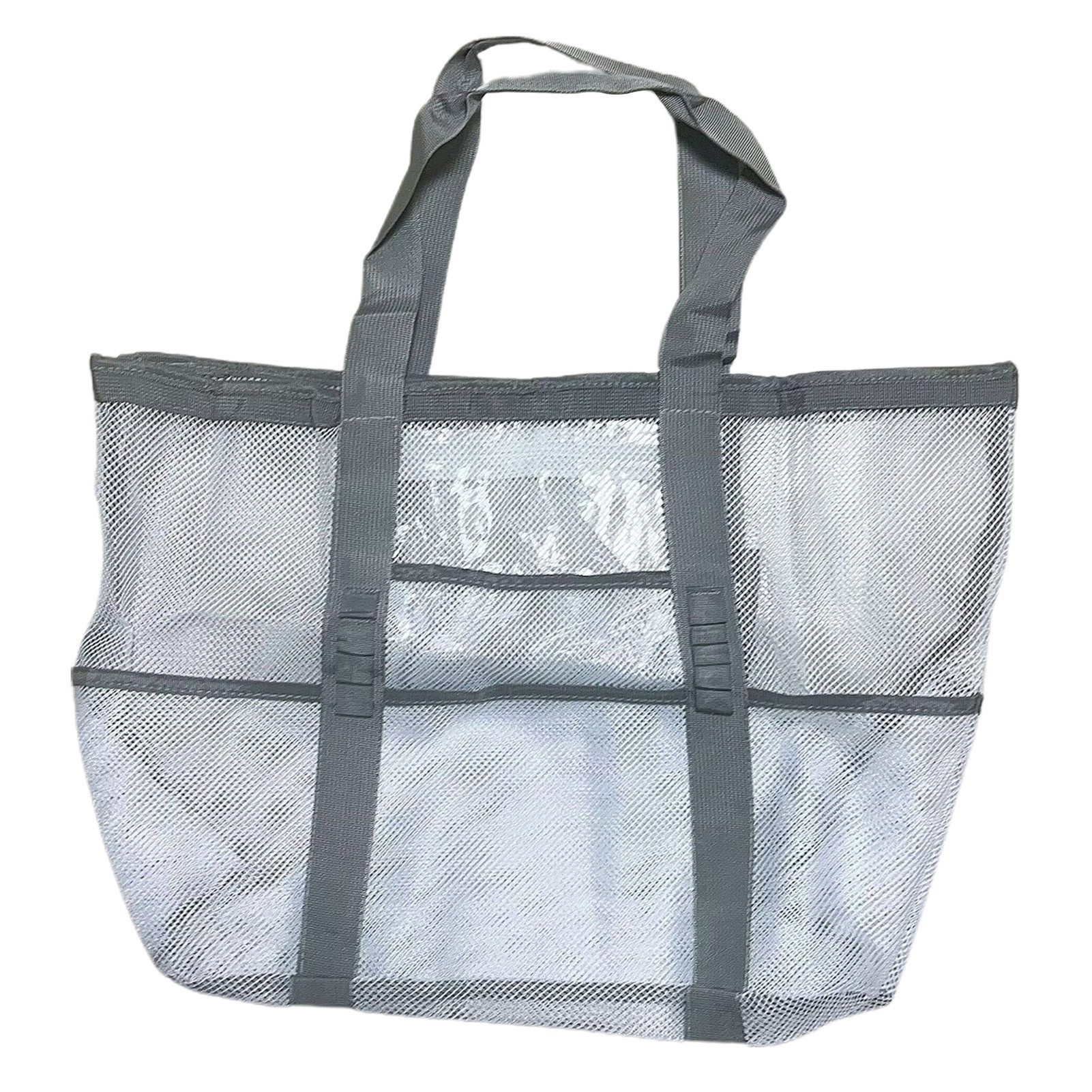 Henreal Strandtasche 1 Stück Große Aufbewahrungstasche Faltbare Handtaschen Netztasche