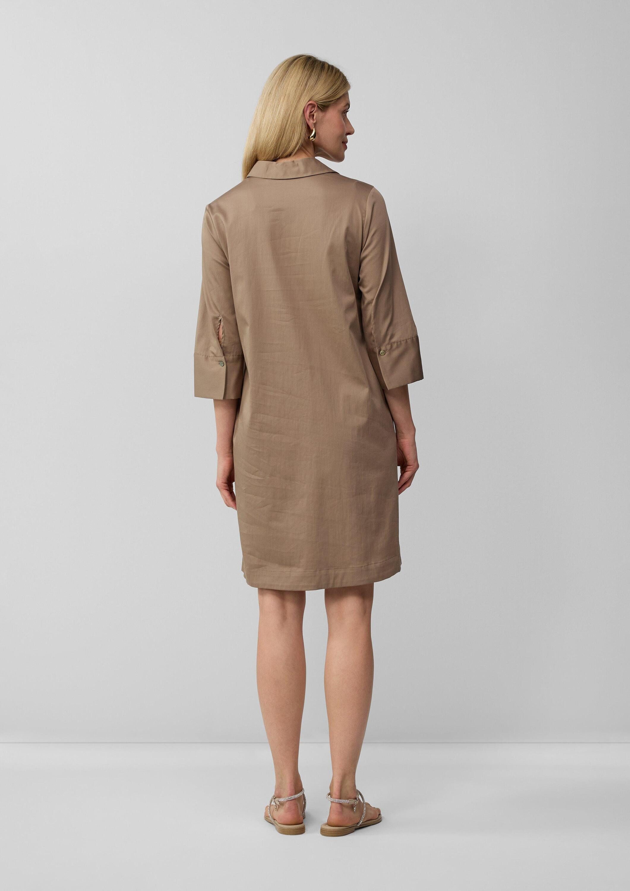 s.Oliver Minikleid Kleid Ausgestelltes Tunikakleid mit 3/4-Ärmeln