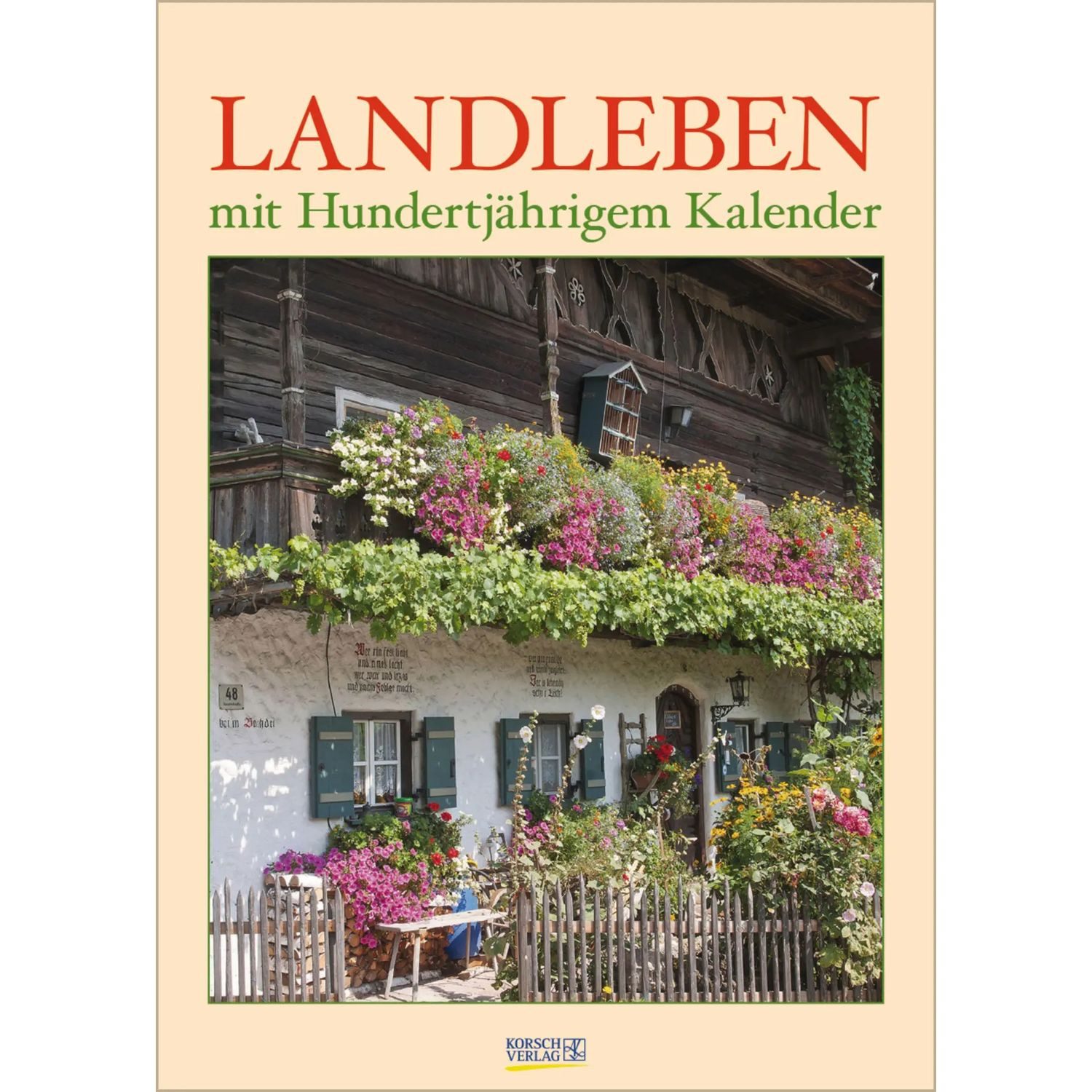 Korsch Verlag Wandkalender Landleben mit Hundertjährigem Kalender 2027