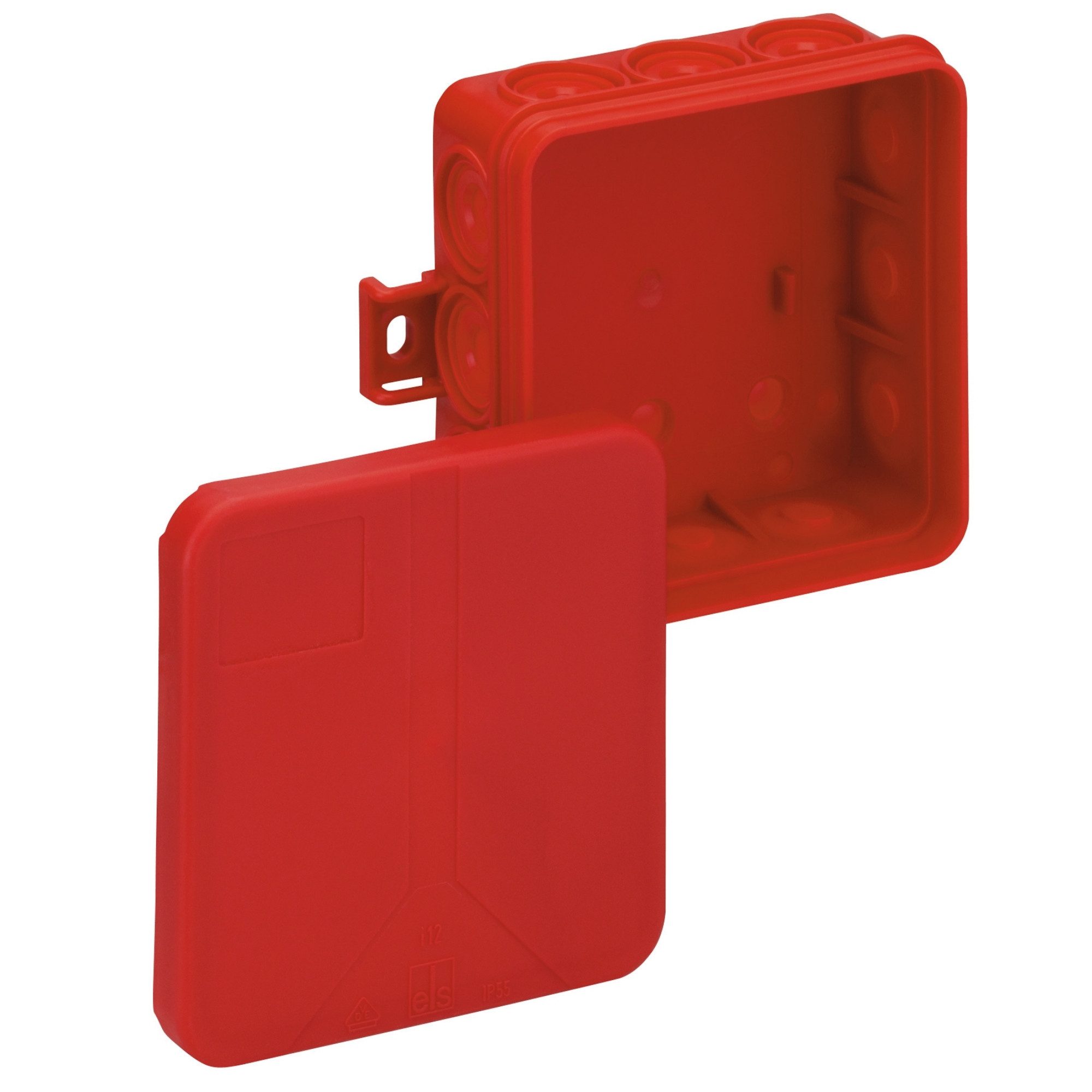 SPELSBERG Verteilerbox Rote Reihe, Rote Reihe, IP55, 85 x 85 x 37 mm, 2,5 mm², 10 Stück