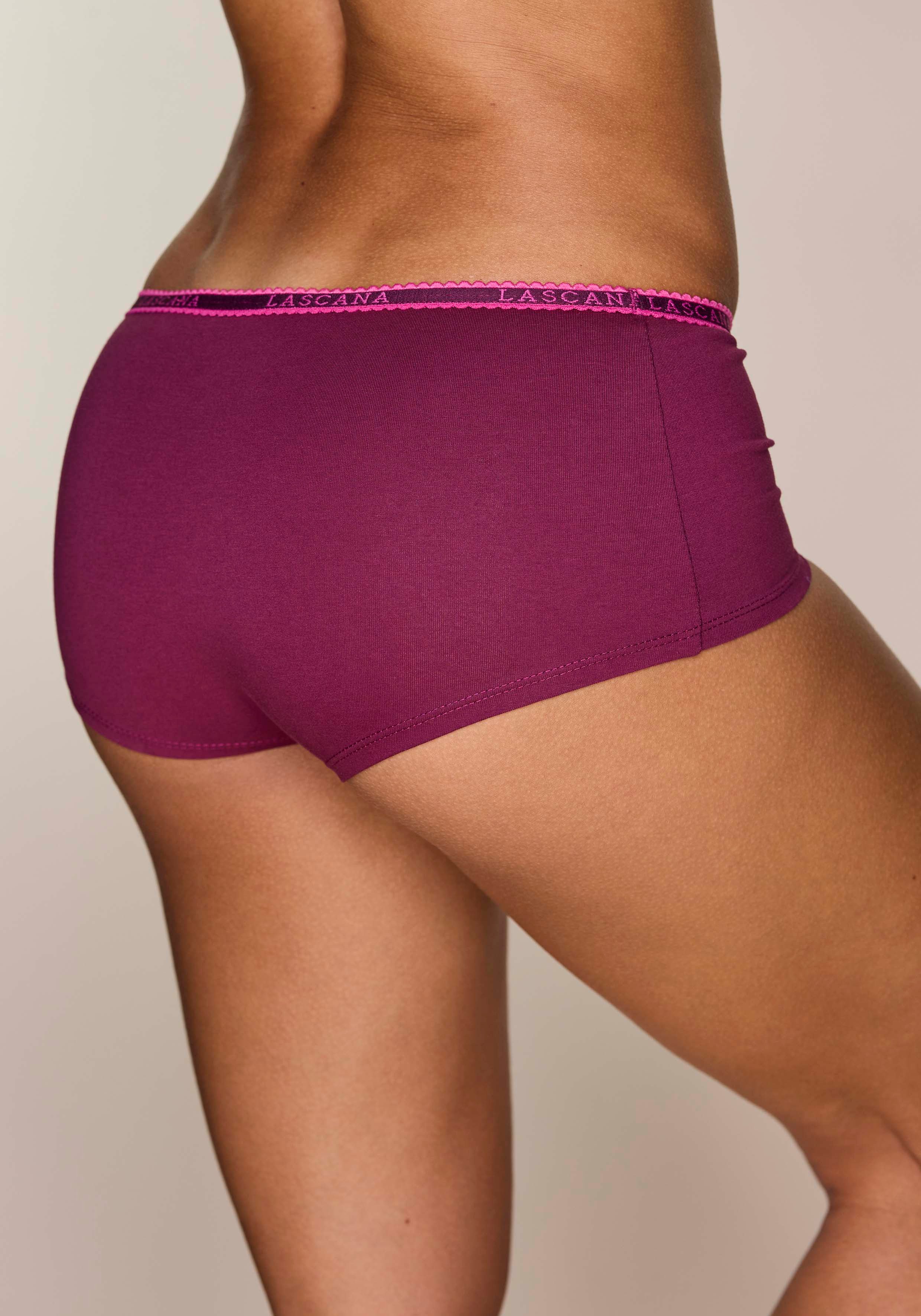 LASCANA Panty (4er-Pack) aus elastischer Baumwoll-Qualität