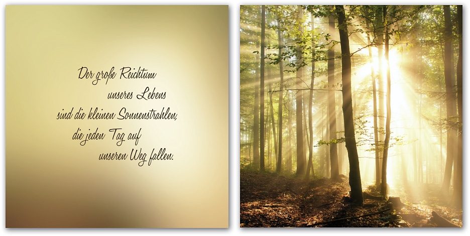 Home affaire Leinwandbild »Der große Reichtum unseres Lebens sind…«, (Set), Maße (B/H): 120/60 cm-Otto