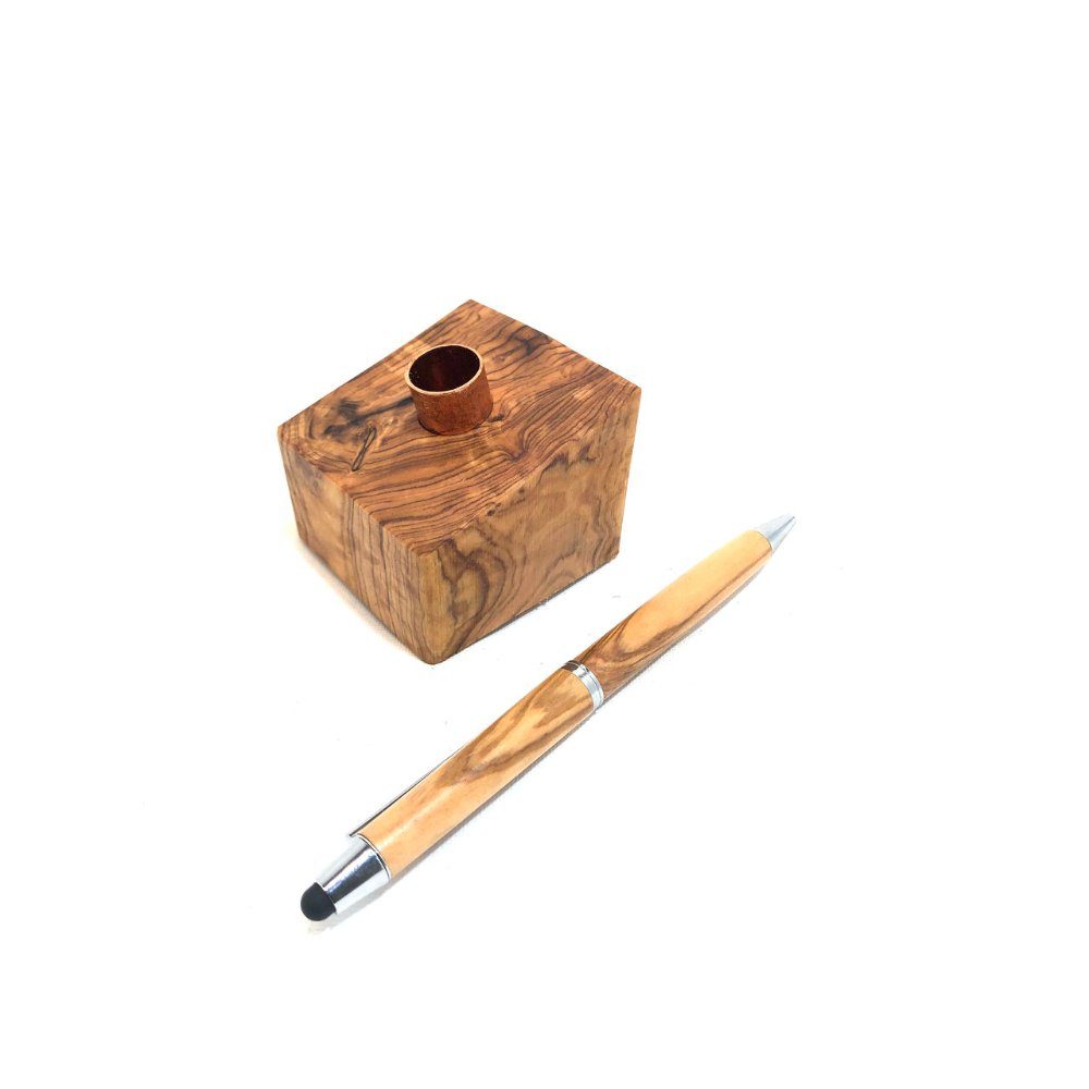 Stifthalter Olivenholz-erleben Kugelschreiber HENRI Olivenholz, aus Kugelschreiber mit schräg (1-tlg)