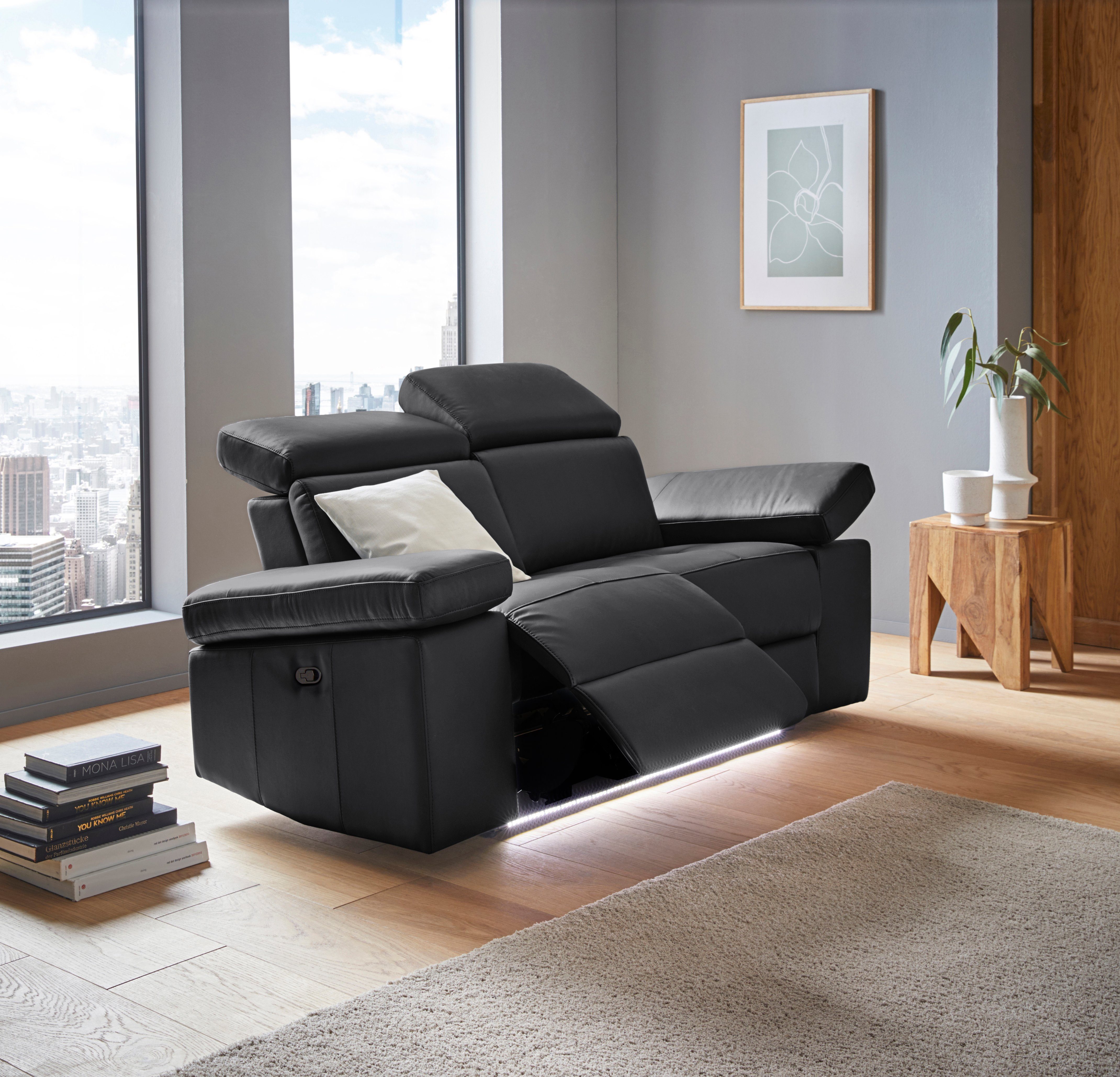 Places of Style 2-Sitzer »Kilado«, mit Relaxfunktion, verstellbarer  Armlehne, Kopfteilverstellung und dimmbarer LED Beleuchtung, wahlweise  Relaxfunktion elektrisch online kaufen | OTTO