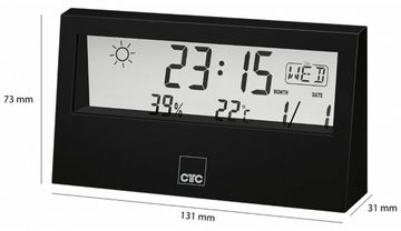 CLATRONIC CLATRONIC Wetterstation WSU 7022, schwarz Wetterstation
