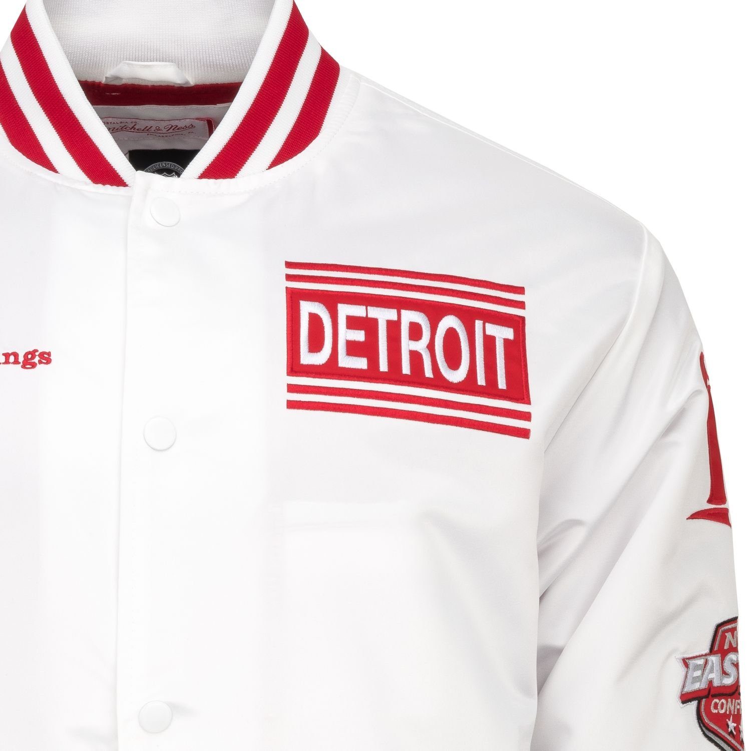 City Ness Satin Detroit Collegejacke Wings Collection Red Mitchell &