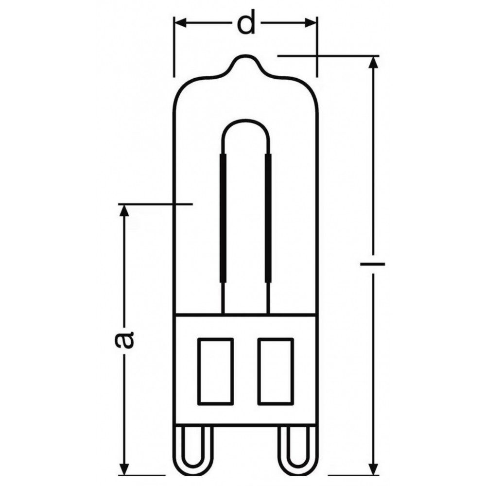 Osram Halogenlampe 66740 - Halogenlampe - weiß, G9, Warmweiß