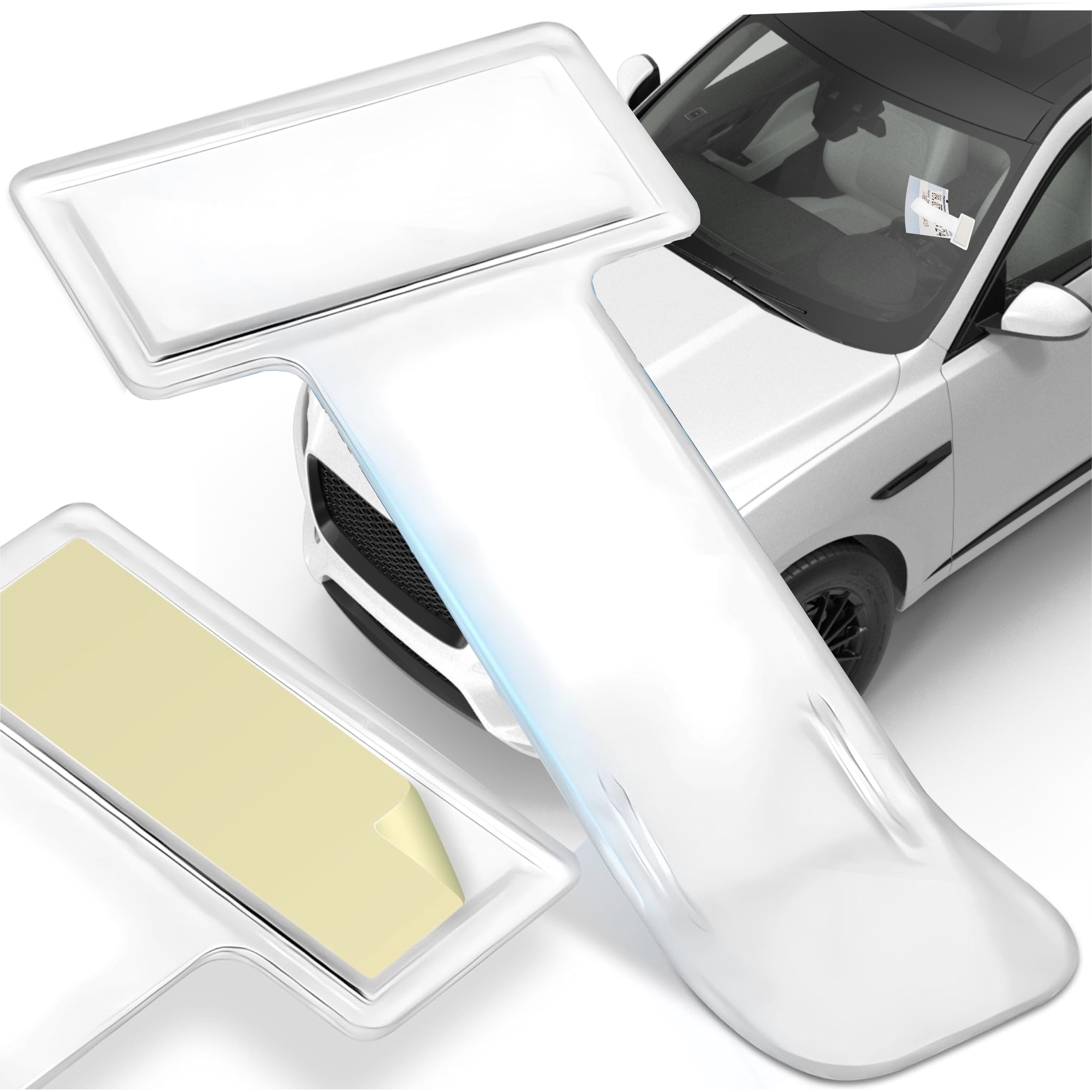 TK Gruppe Parkscheibe 2er Set Parkscheinhalter Clip (Packung, 2-St), wiederverwendbar