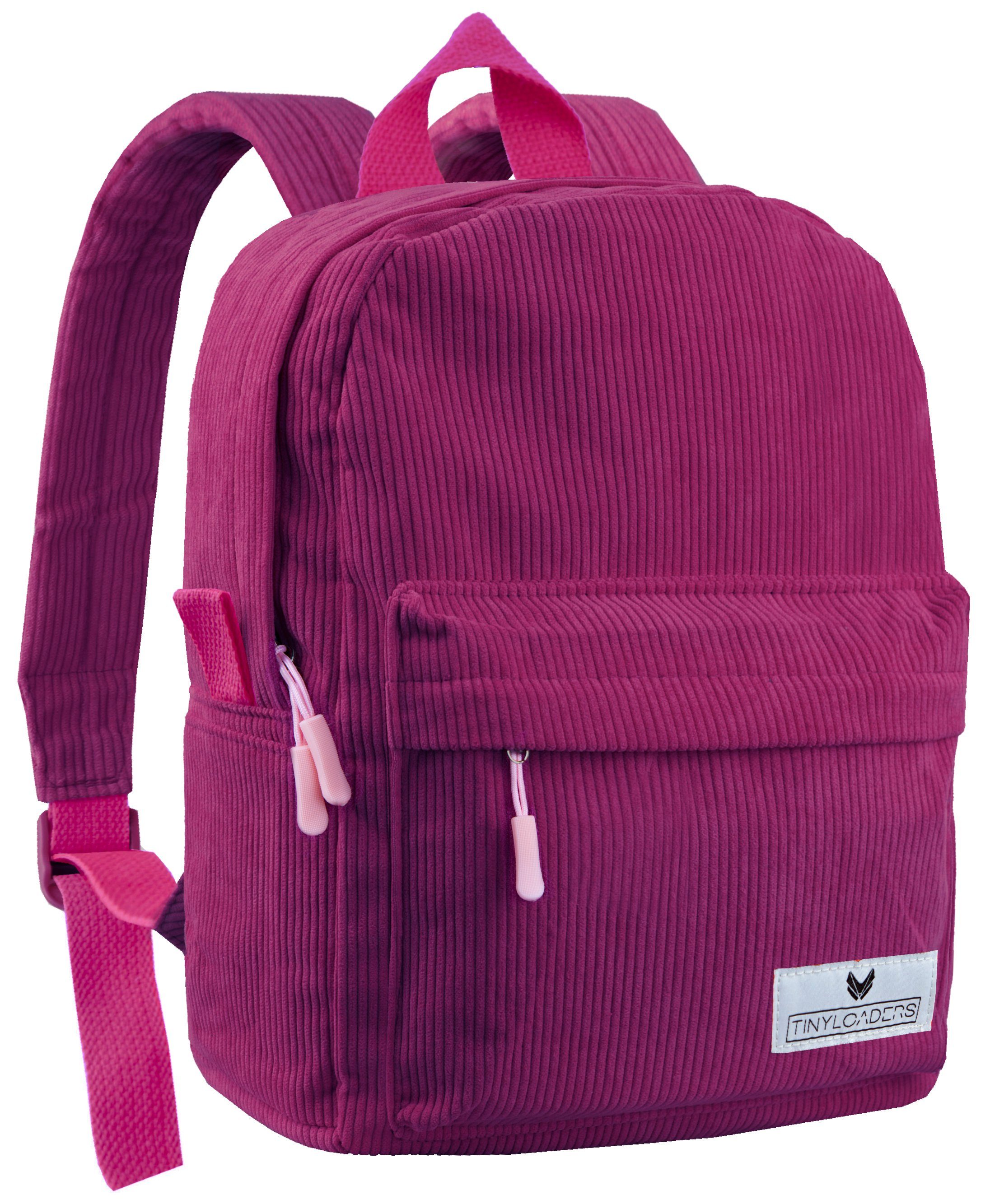 TINYLOADERS Kinderrucksack Kinderrucksack Kord Kinder Rucksack Backpack Daypack Wanderrucksack, Rucksack Kinder, Innentasche, PFC-frei, Robuste Zipper, Kordrucksack
