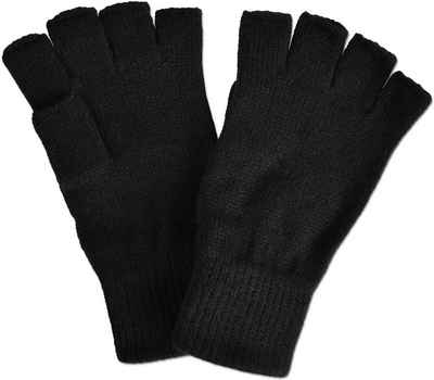 normani Strickhandschuhe Strick-Handschuhe, fingerlos Winterhandschuhe ohne Finger Übergangshandschuhe Thermo fingerlose Handschuhe Fausthandschuhe