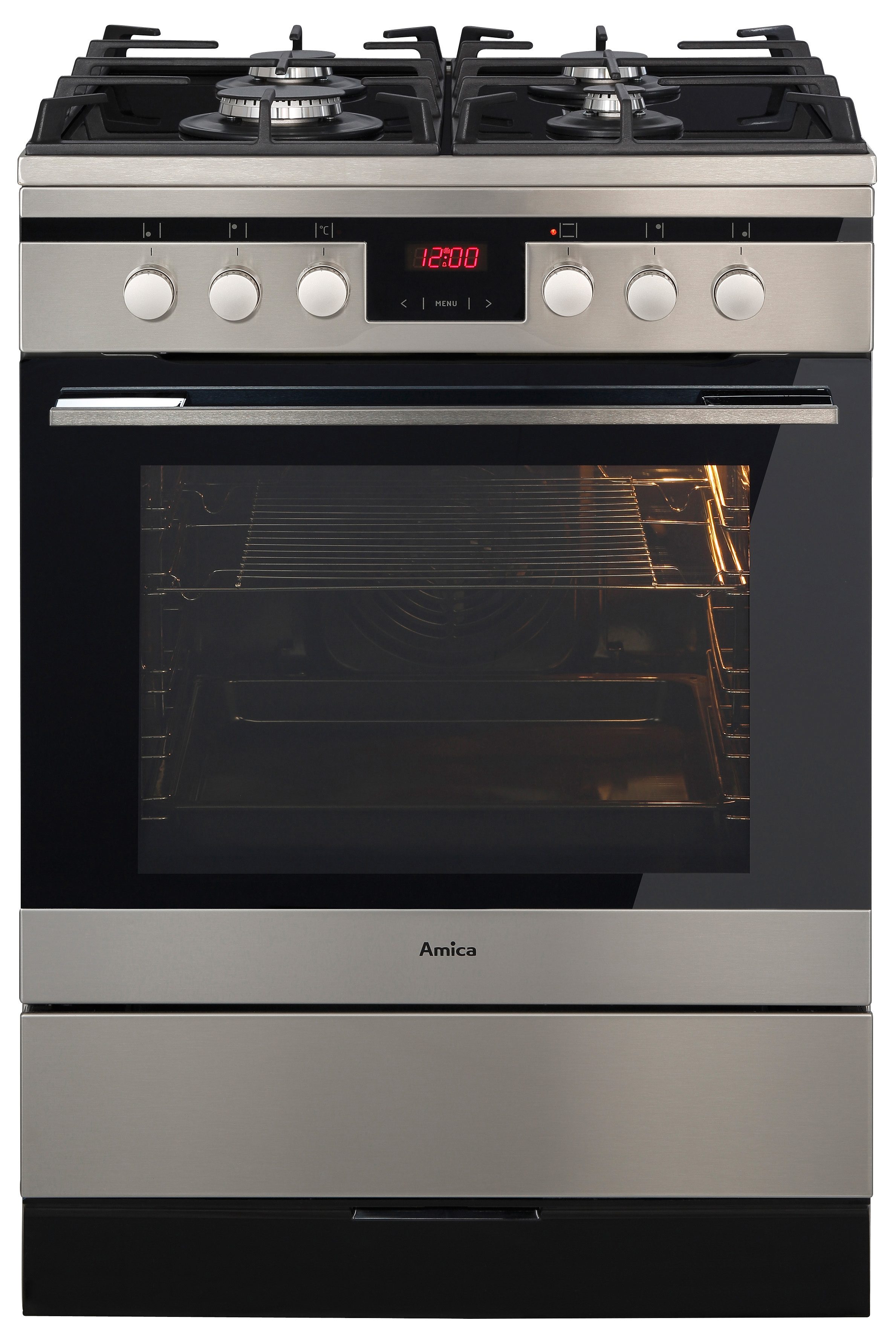 Amica Gas-Elektro-Standherd SHEG 11677 E, A, 60 cm breit - Amica