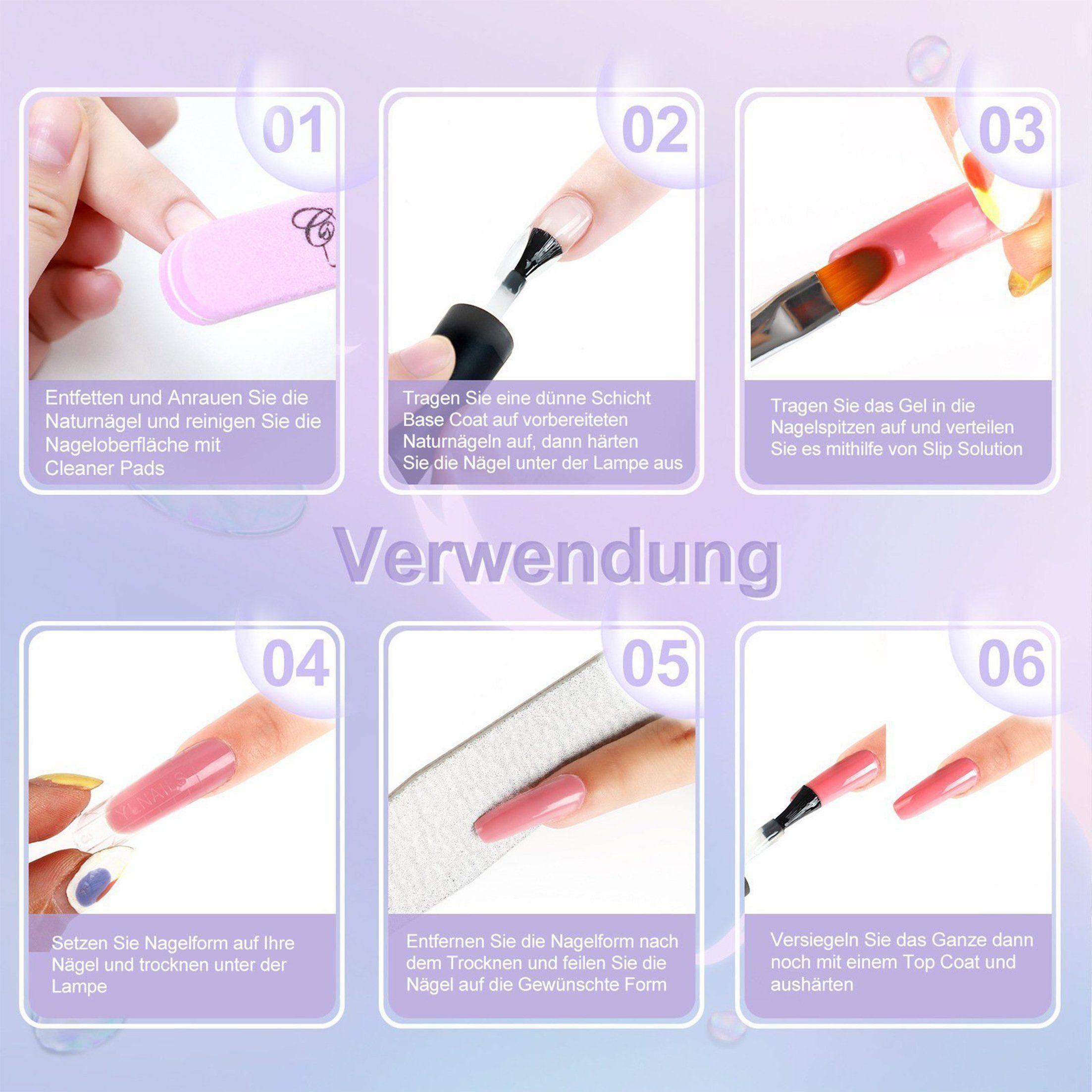 POPOLIC Nagellack-Set DIY Nail-Art-Set, 8ml 10/20-Farben Nagellack-Set, 1-tlg., Kontakt-Maniküre-Werkzeuge für Anfänger/Profi-Maniküre(20-Farben)