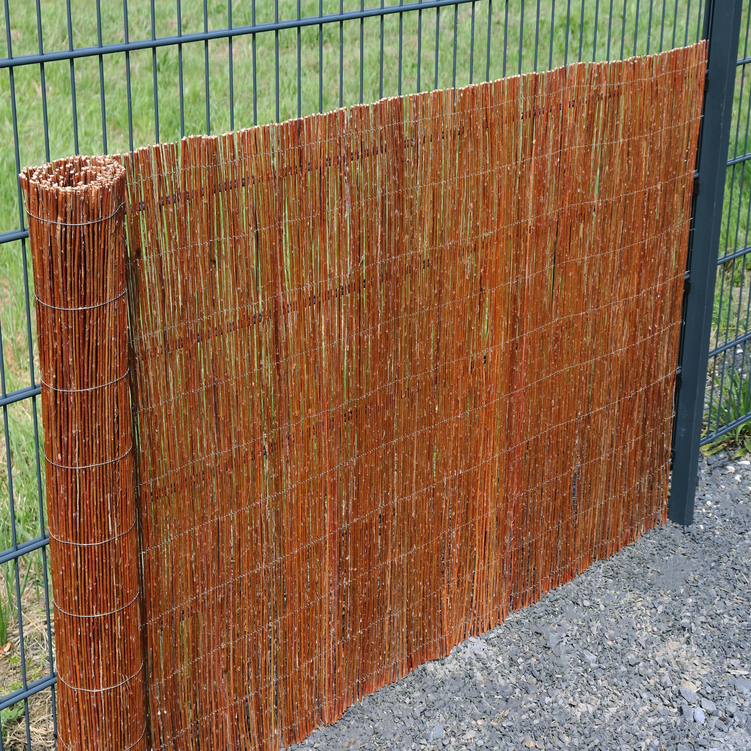 Aquagart Weidenzaun Aquagart Weidenmatte 25m x 150 cm I Sichtschutzmatte aus Weiden, (1-St)
