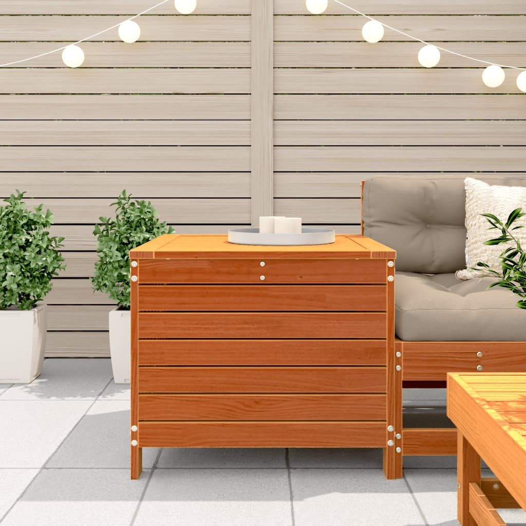 vidaXL Sofaelement Gartenhocker Wachsbraun 62x63,5x53,5 cm günstig online kaufen