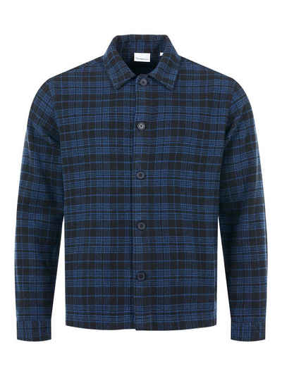 KnowledgeCotton Apparel Langarmhemd Classic Checked Cotton Buttoned Overshirt