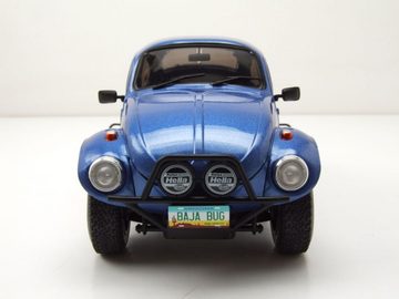 Solido Modellauto VW Käfer Baja 1975 blau metallic Modellauto 1:18 Solido, Maßstab 1:18