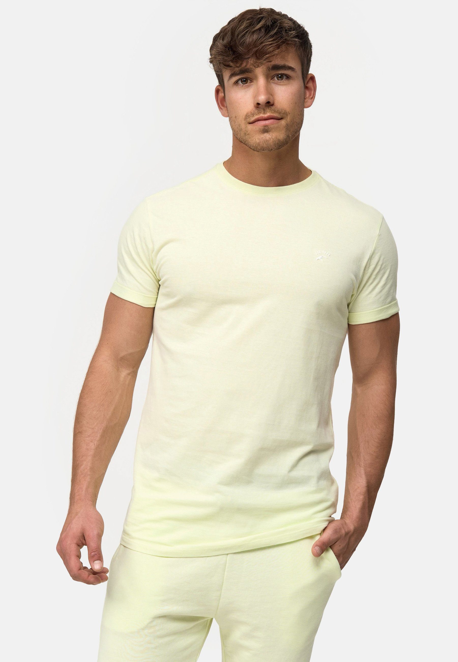 T-Shirt Kloge Indicode Lime Cream