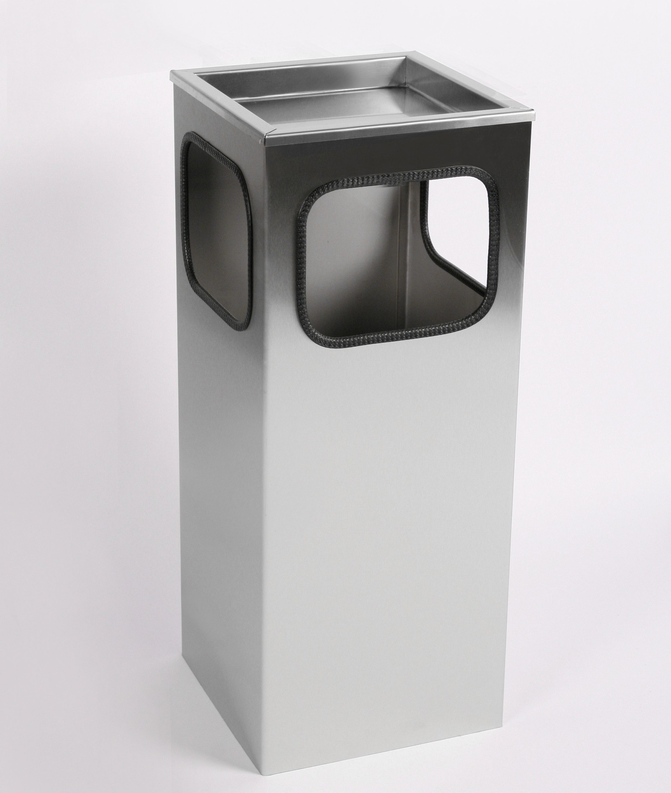 Szagato Aschenbecher Abfall- Aschenbecher Standascher Classic Edelstahl 63x25x25cm SZAGATO, Made in Germany