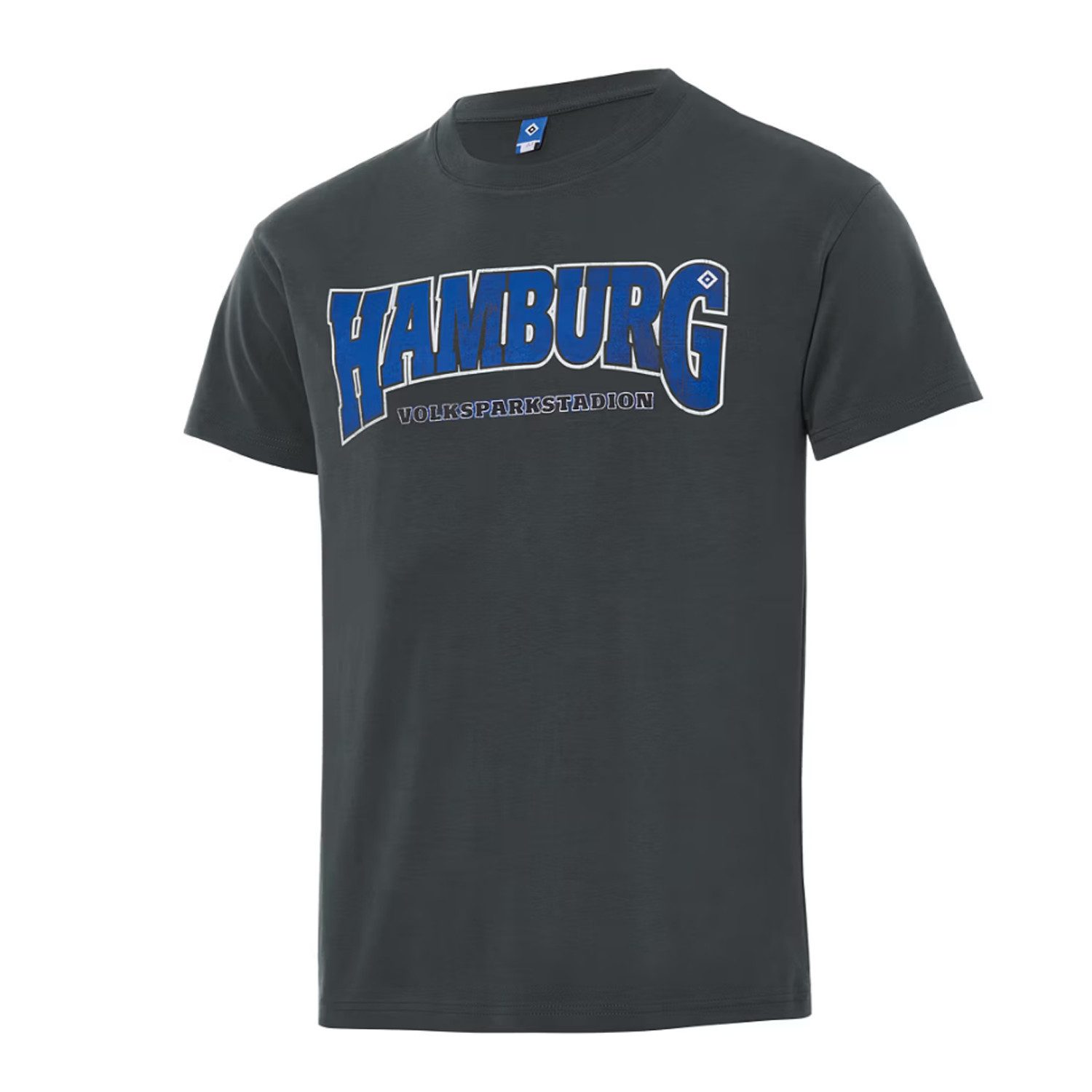 HSV T-Shirt "AIK" Hamburg Schriftzug grau günstig online kaufen