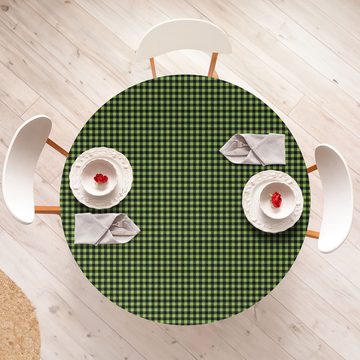 Abakuhaus Tischdecke Rundum-elastische Stofftischdecke, Mode Kleine Linien Quadrate Kunst