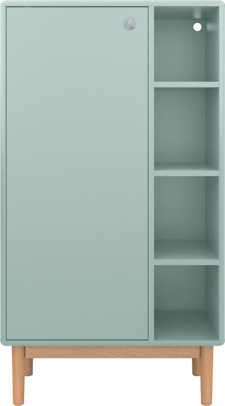 geölt, Tür, cm COLOR Füßen Eiche sage 65 HOME TOM Midischrank Breite TAILOR BATH in mit 1 mit