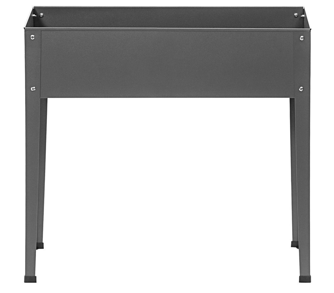 Dehner Hochbeet Balkonhochbeet Münster, 80 x 57 x 27 cm, Stahl, platzsparendes Hochbeet aus Metall, äußerst langlebig