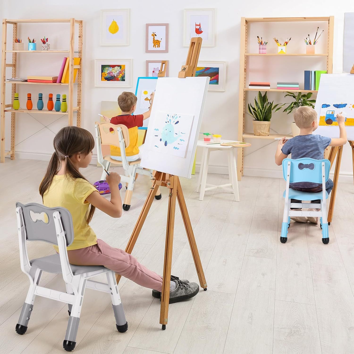 TLGREEN Kindersitzgruppe Kinder Schreibtischstuhl Höhenverstellbar, (Kinder günstig online kaufen