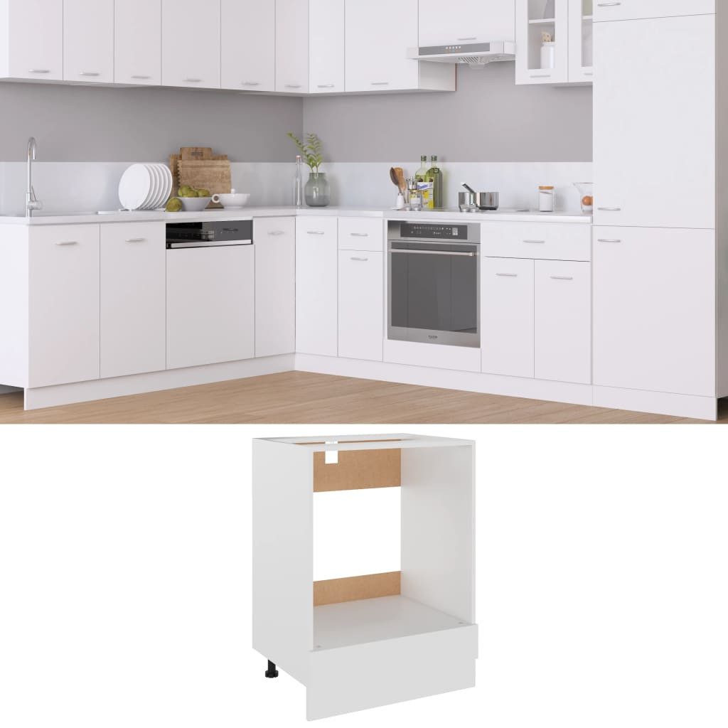 DOTMALL Herdumbauschrank Herdumbauschrank Weiß 60x46x81,5 cm günstig online kaufen