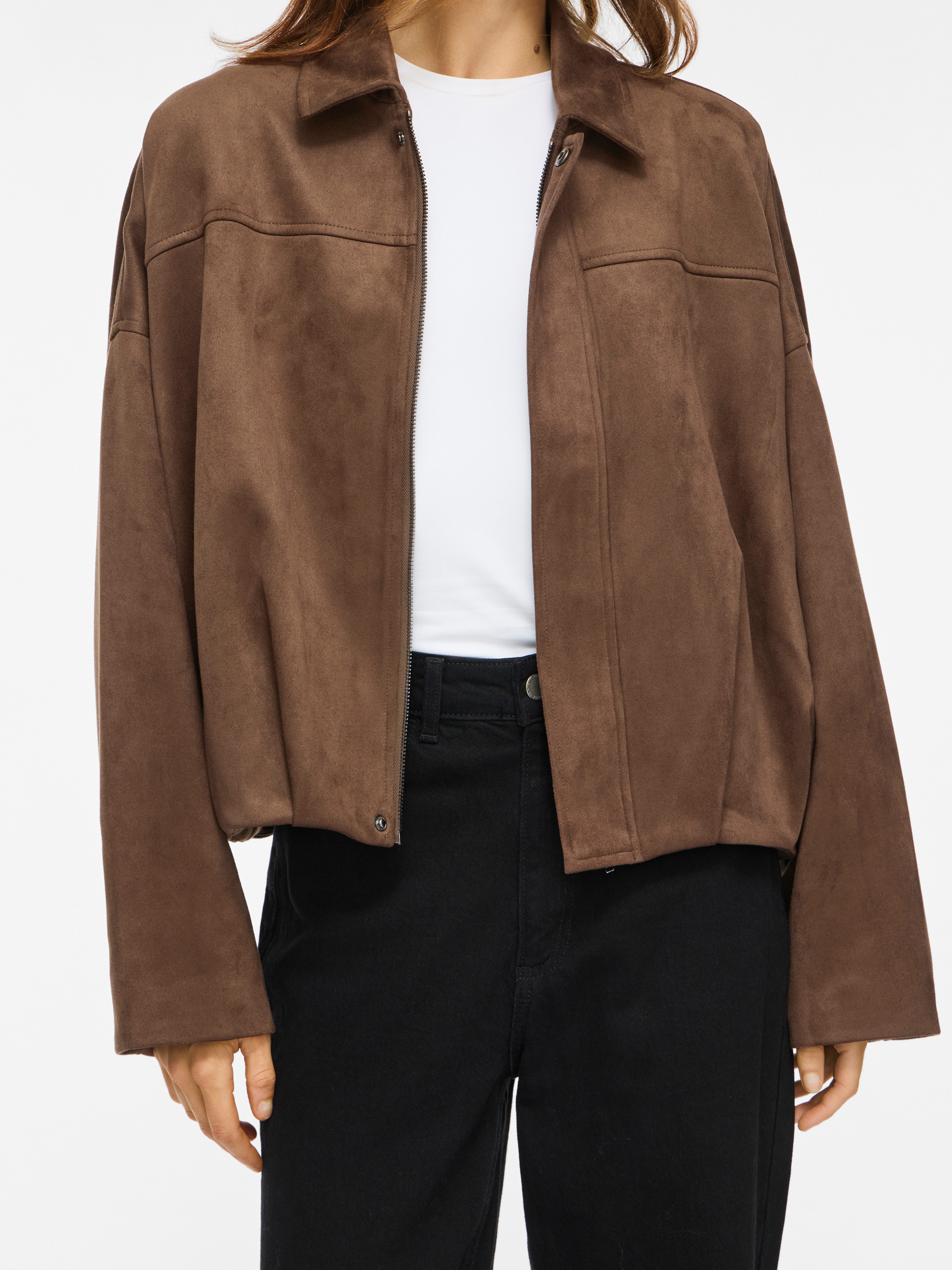 Vila Kurzjacke VIVIRAL L/S JACKET - NOOS Materialmix, Blousonform
