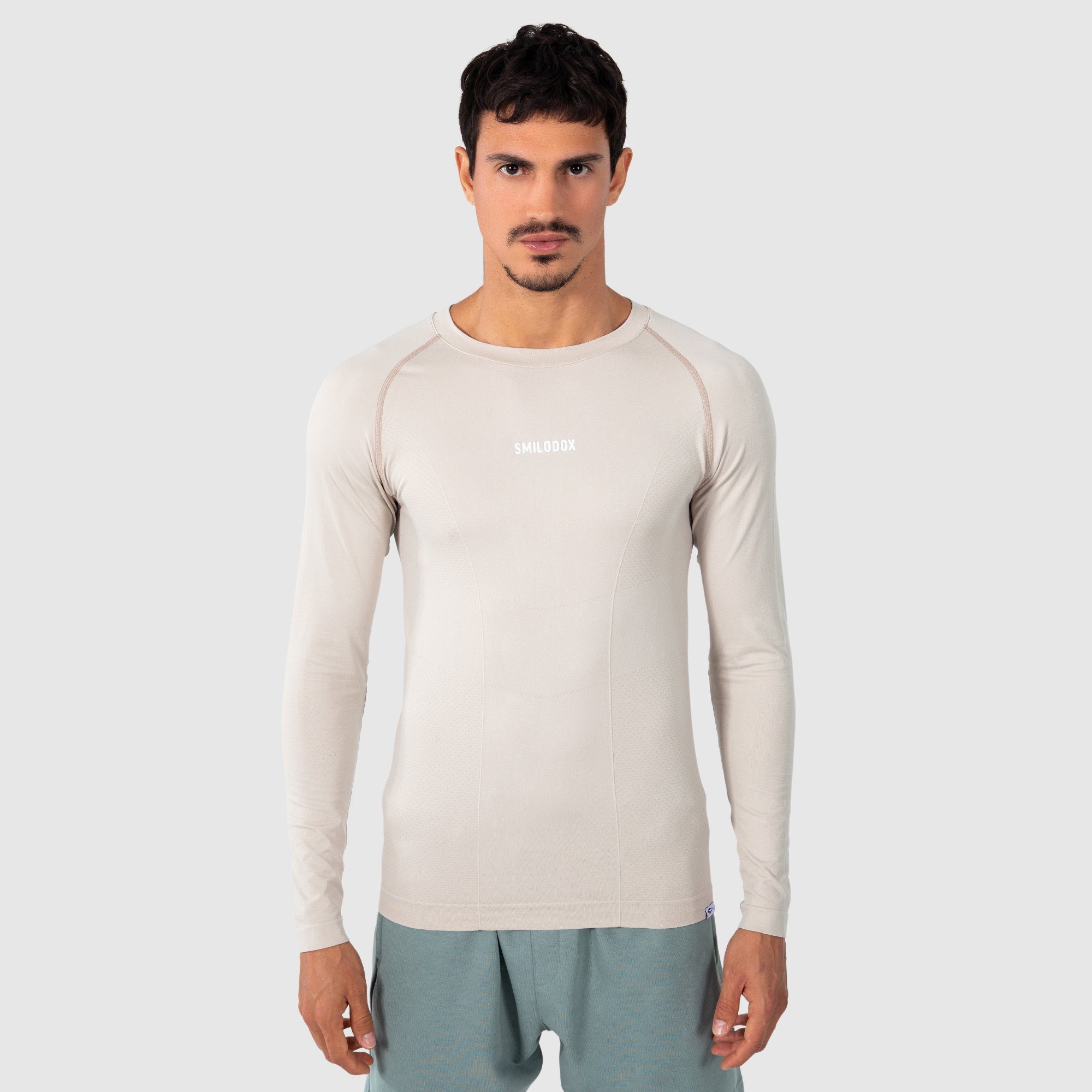 Smilodox Longsleeve Tobi Seamless Beige