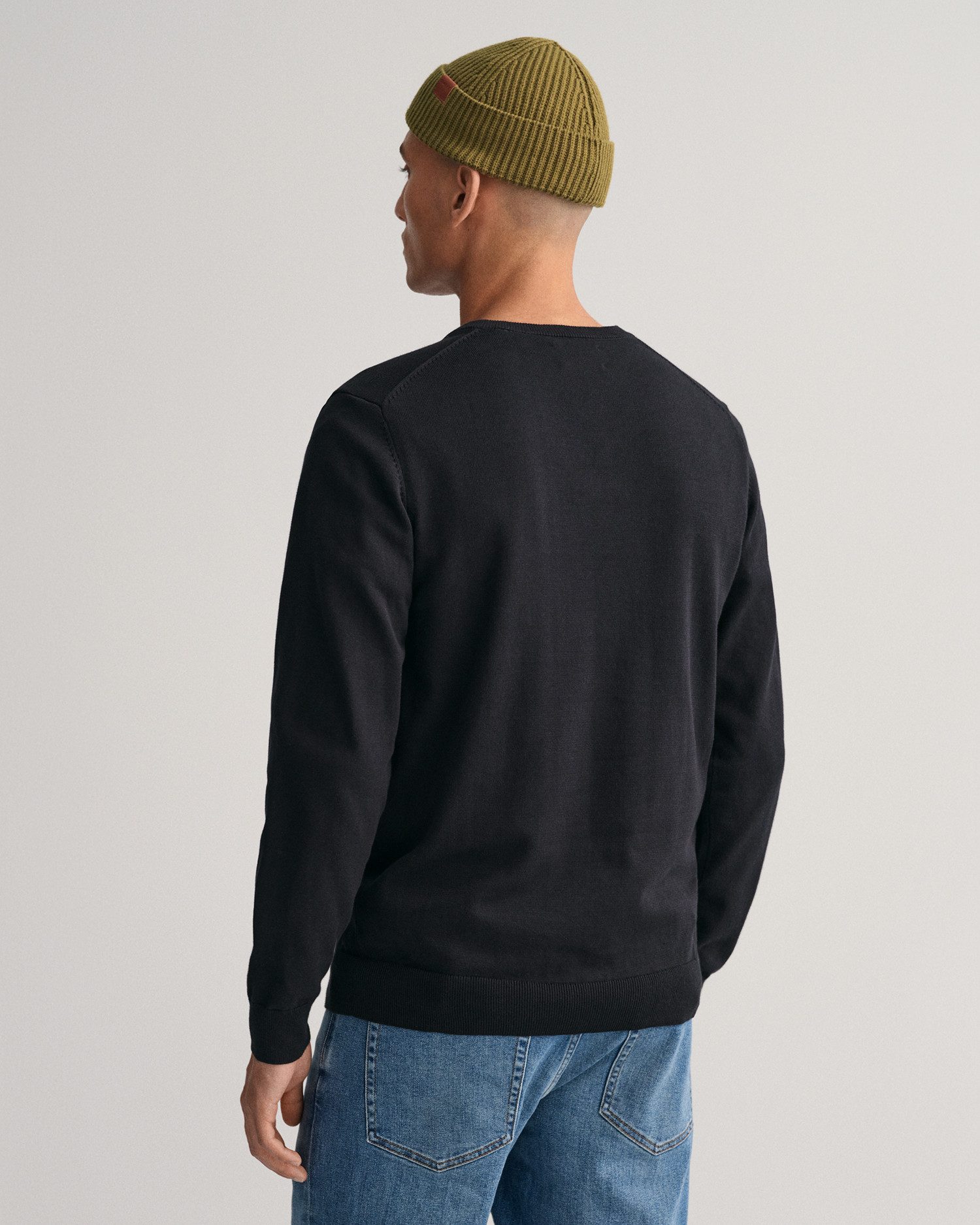 Gant V-Ausschnitt-Pullover Classic Cotton V-Neck Premium Strickjersey aus w günstig online kaufen
