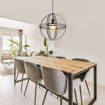 etc-shop Pendelleuchte, Hängeleuchte Deckenlampe Pendellampe Designleuchte Metall Kugel