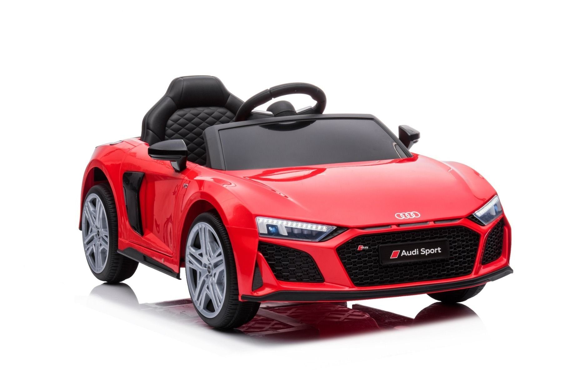 Toys Store Elektro-Kinderauto Audi R8 Kinder Auto Kinder Elektroauto Akku Kinderfahrzeug Mod, 2021, Belastbarkeit 35 kg, AUX-/USB-Anschluss, MP3 Hupe und Motorsound am Lenkrad, Fernsteuerung