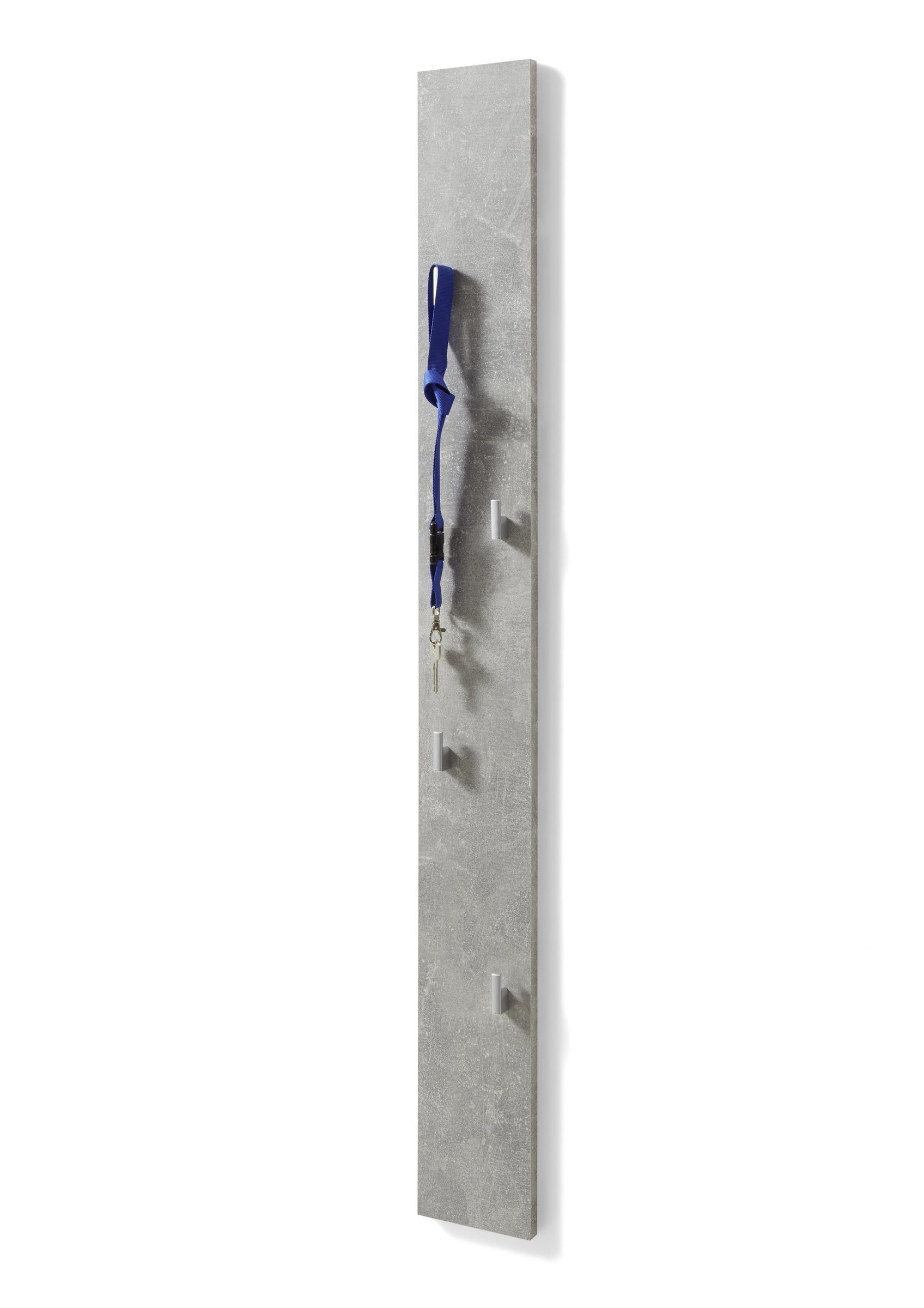 PREISBRECHER Garderobenleiste Colan, in Beton Optik. Abmessungen (BxHxT) 14x115x2 cm