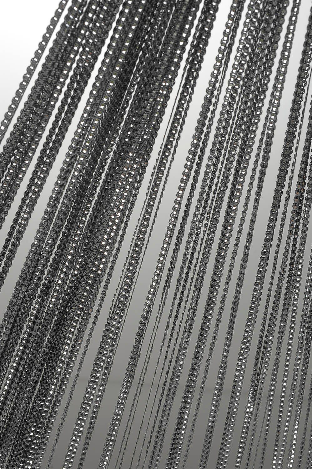 Haus und Deko Fadenvorhang Türvorhang mit Lurex Fadenvorhang 90x250 oder 14 günstig online kaufen