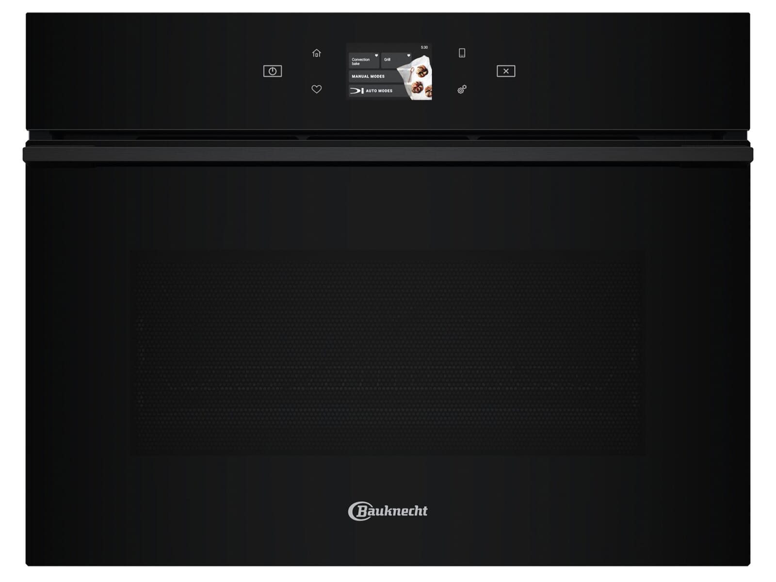 BAUKNECHT Einbau-Mikrowelle, Grill, Heißluft, Mikrowelle, Einfache Handhabung in schickem Design