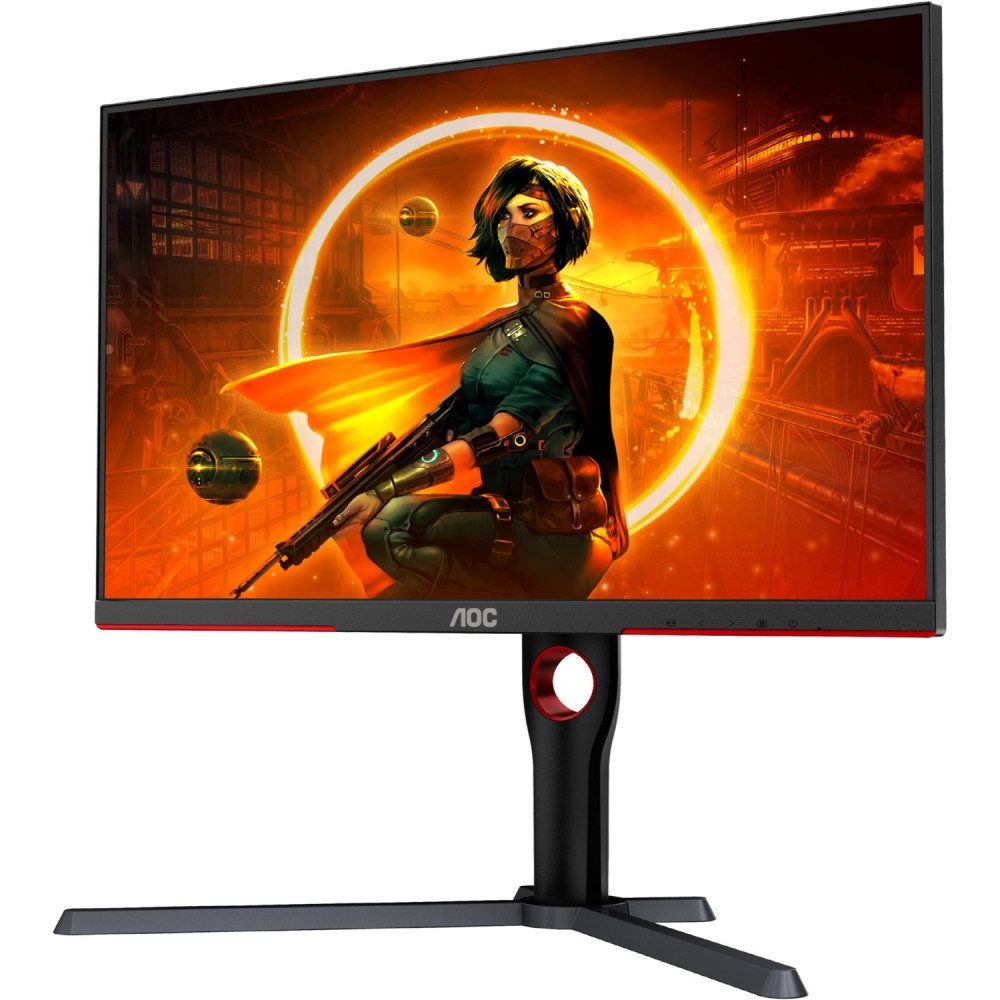 AOC AOC Q27G3XMN/BK 27" Mini LED Gaming Monitor schwarz/rot Gaming-Monitor (2560 x 1440 px, WQHD, 1 ms Reaktionszeit, Entspiegelt, VESA HDR 1000 zertifiziert)