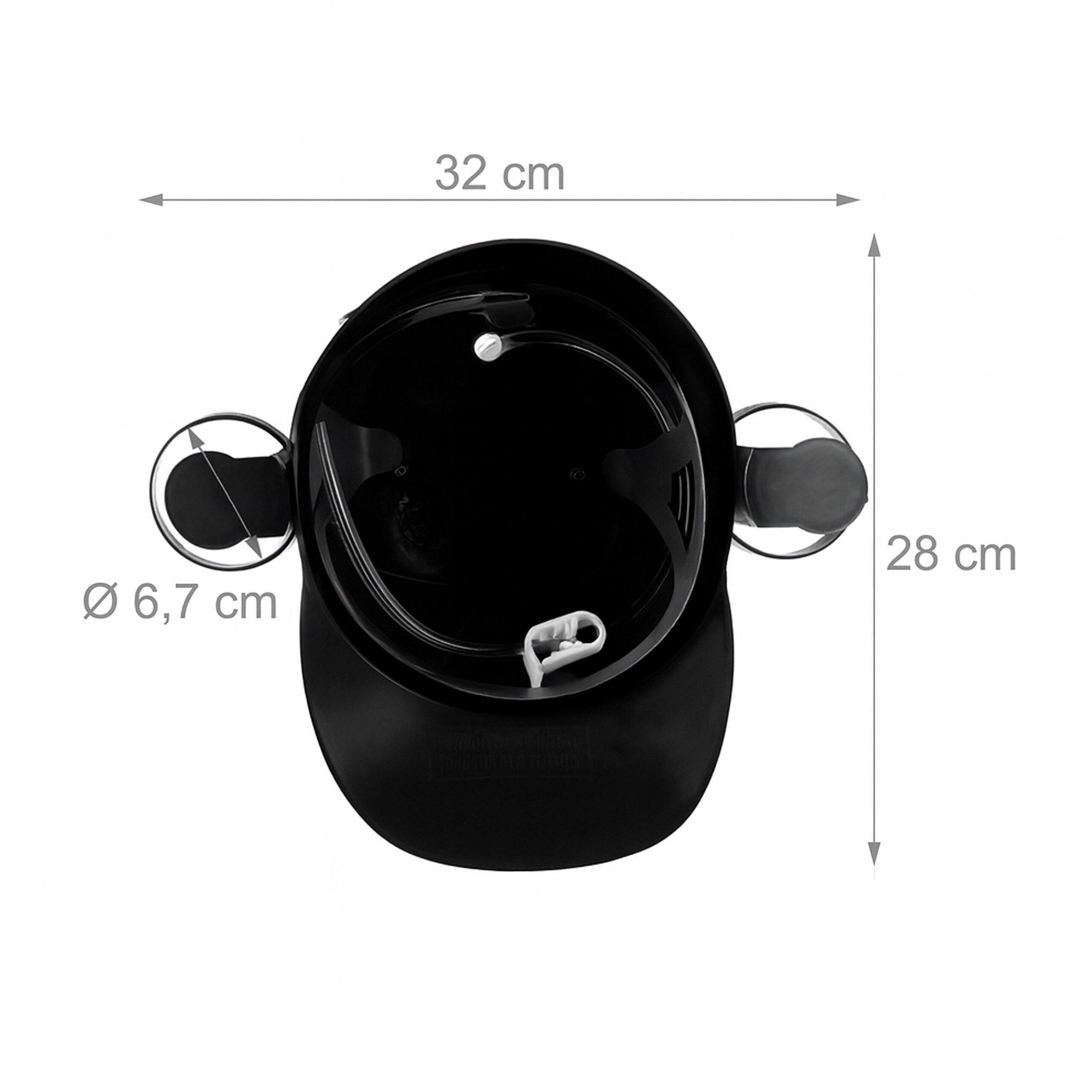 relaxdays Partyanzug 4x Party Trinkhelm, schwarz