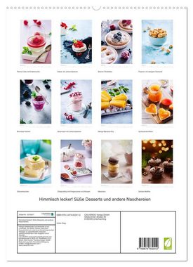 CALVENDO Wandkalender Himmlisch lecker! Süße Desserts und andere Naschereien (Premium, hochwertiger DIN A2 Wandkalender 2023, Kunstdruck in Hochglanz)