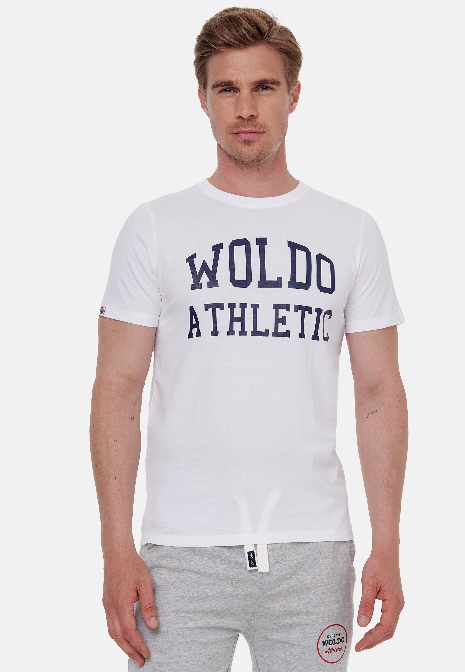 Woldo Athletic T-Shirt T-Shirt Big Logo weiß