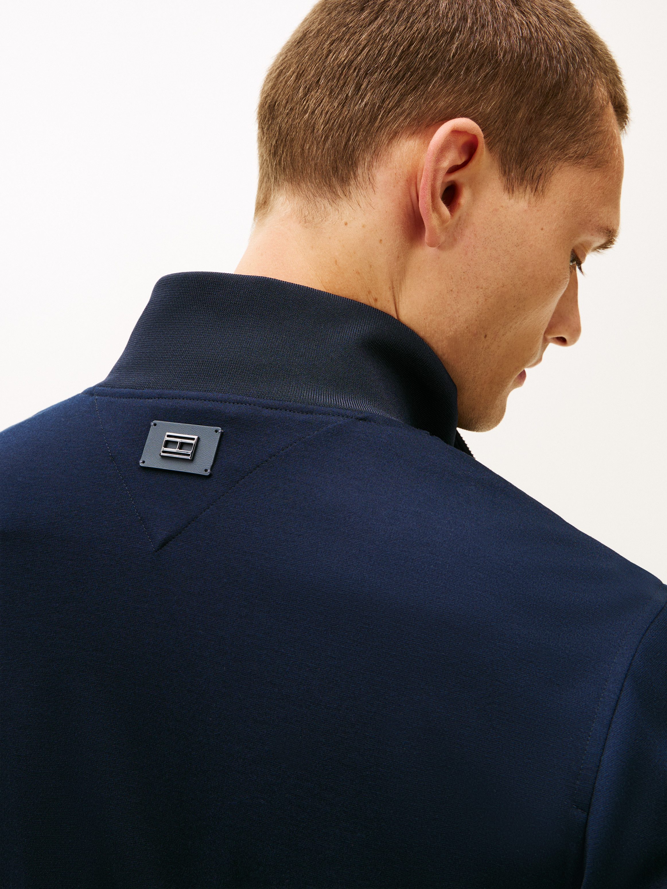 Tommy Hilfiger Strickjacke PERFORMANCE PUNTO MILANO normale Passform, 2-Wege-Reißverschluss