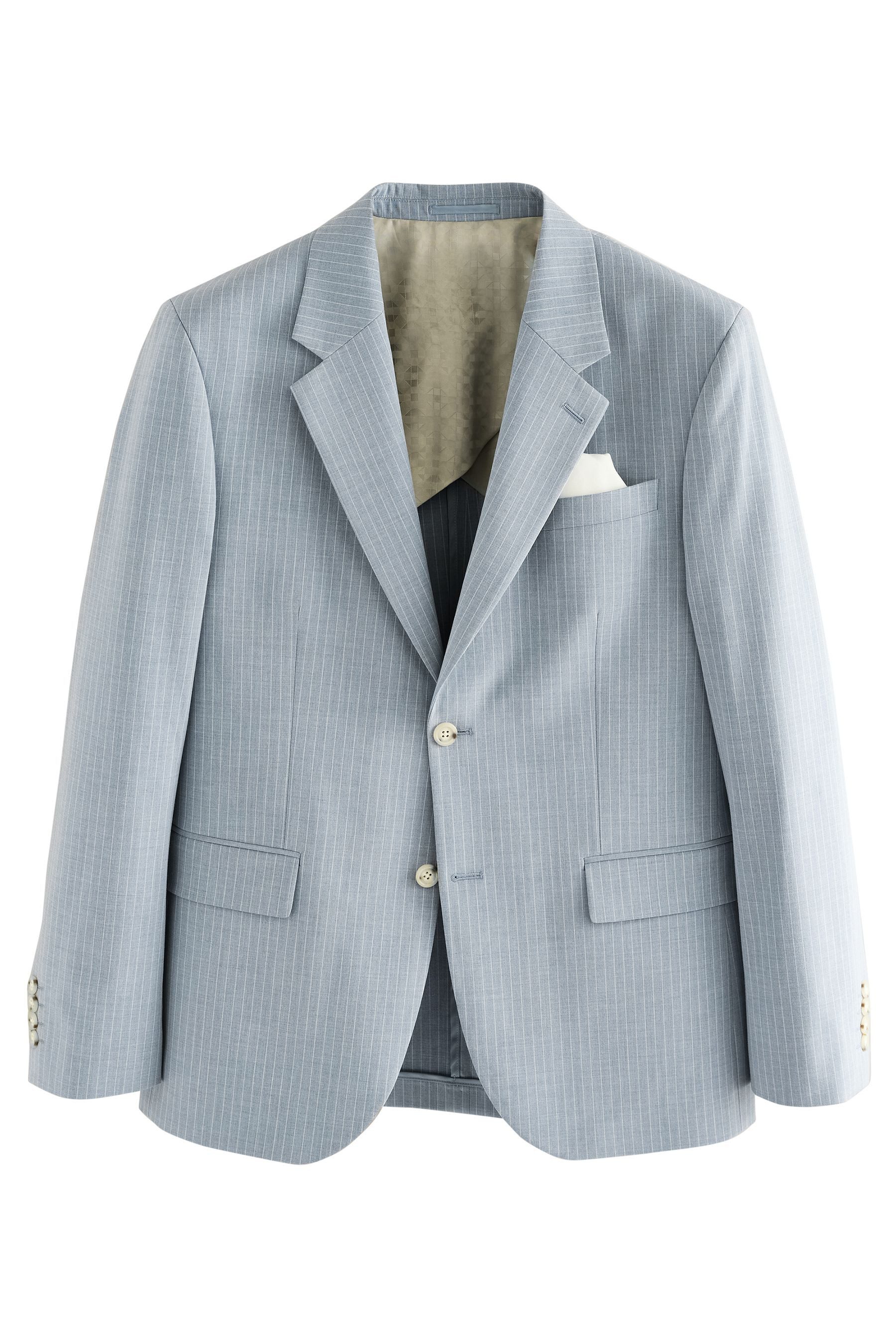 Next Sakko Gestreifte Anzugjacke, Slim Fit (1-tlg)