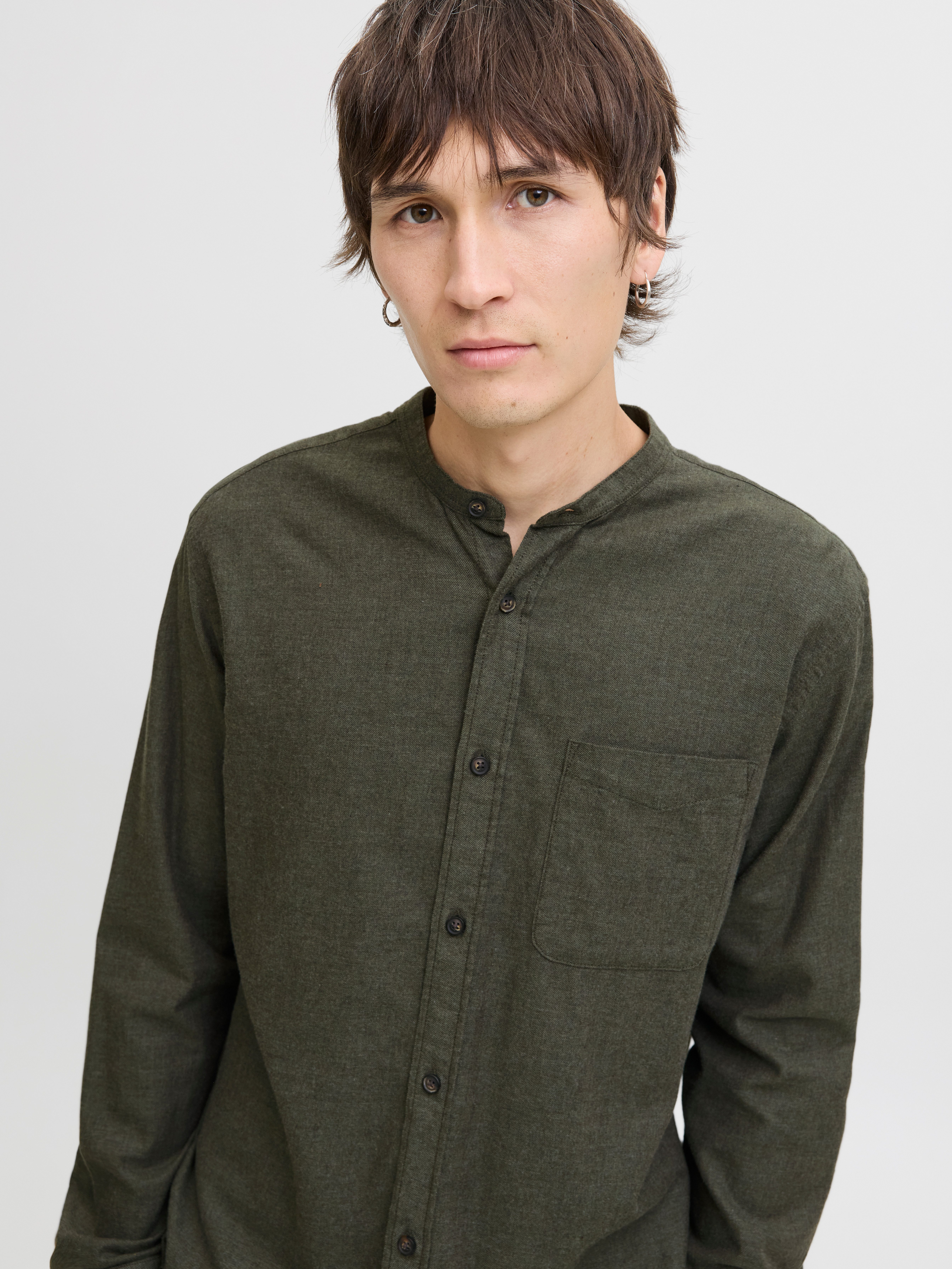 Jack & Jones Langarmhemd JJEBAND MELANGE günstig online kaufen
