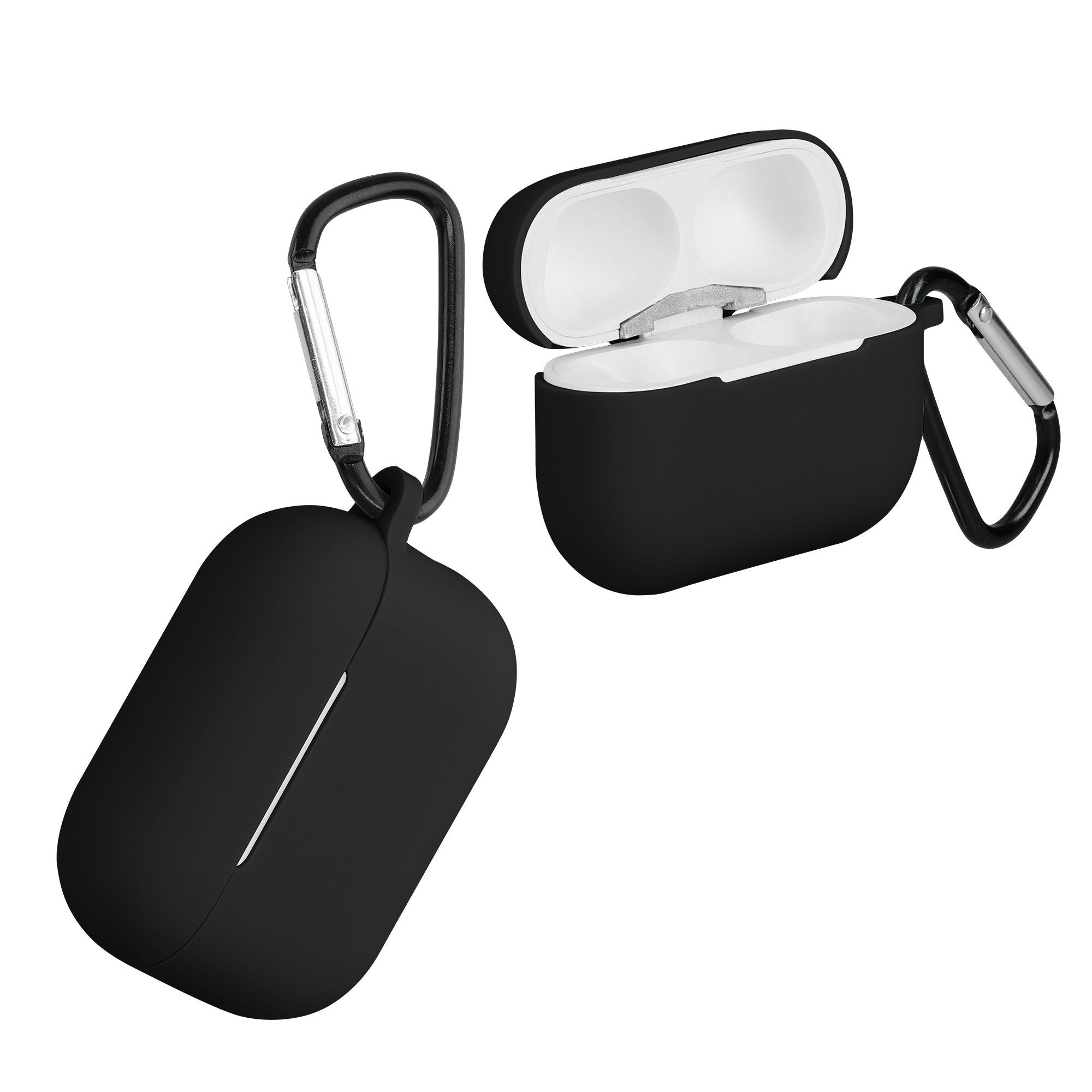 kwmobile Kopfhörer-Schutzhülle Hülle für Apple AirPods Pro 2, Silikon Schutzhülle Etui Case Cover für In-Ear Headphones