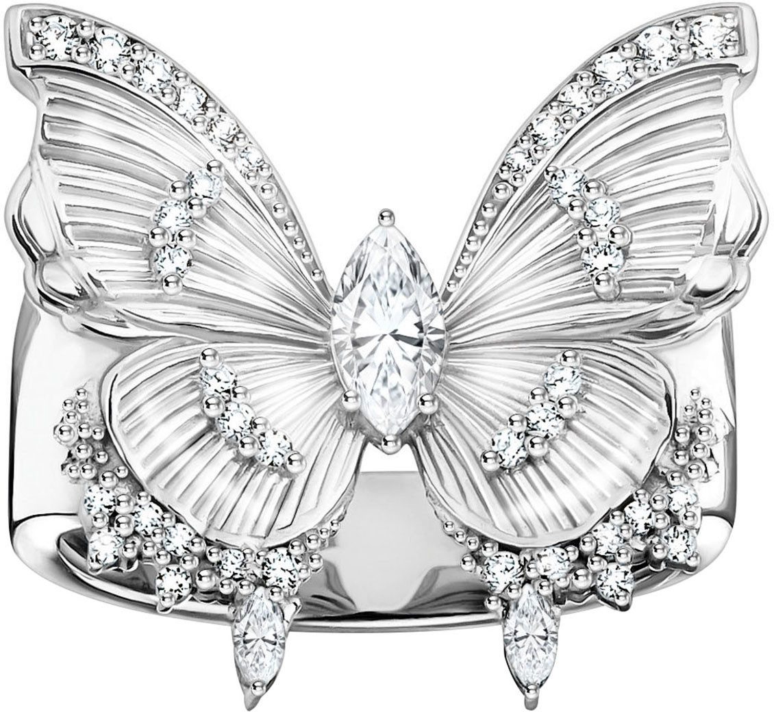 Fingerring Butterfly Paradise Cocktail-Ring - Schmetterling-Design